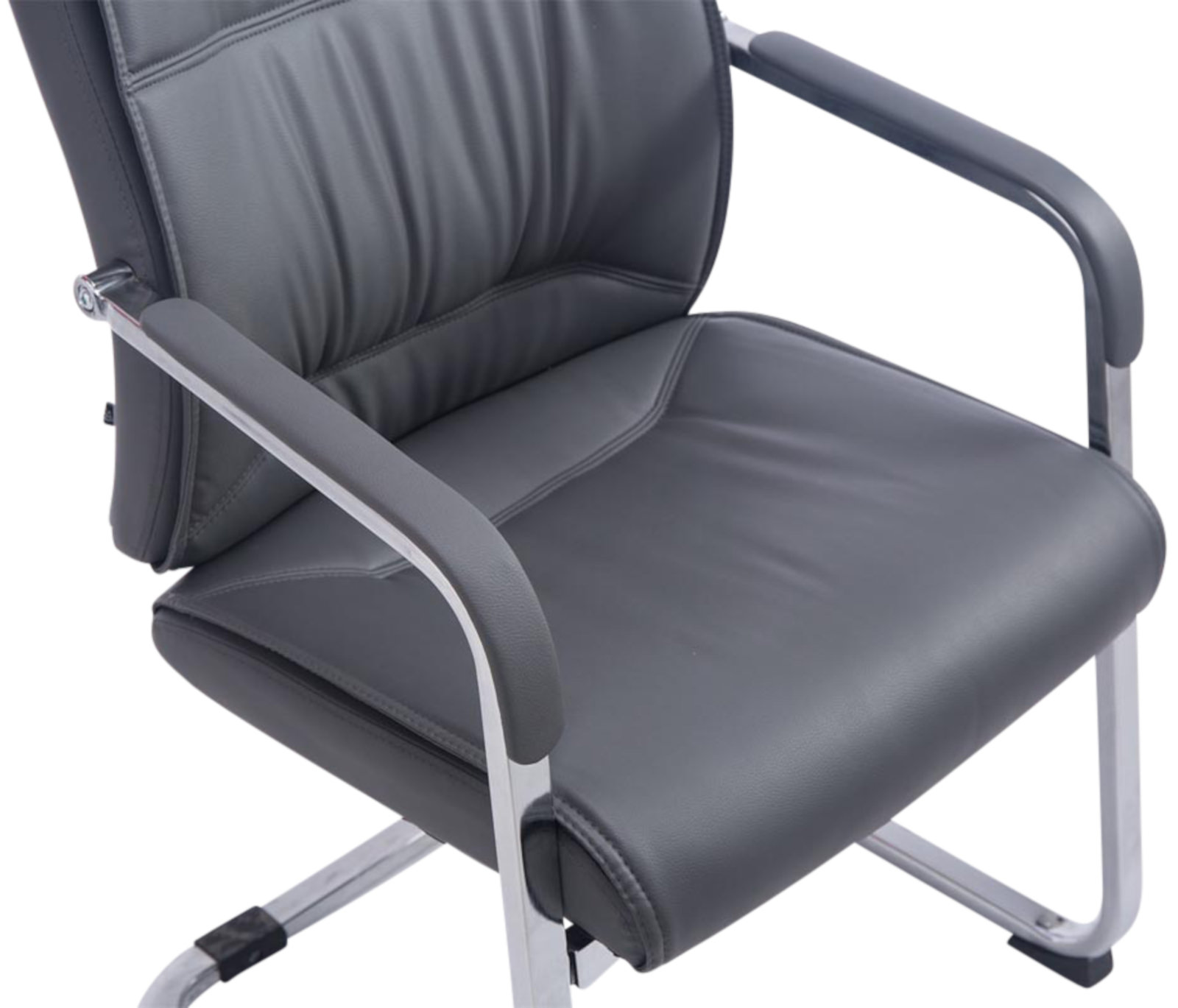 Lot de 2 Chaises Cantilever XXL Anubis en Similicuir avec accoudoirs