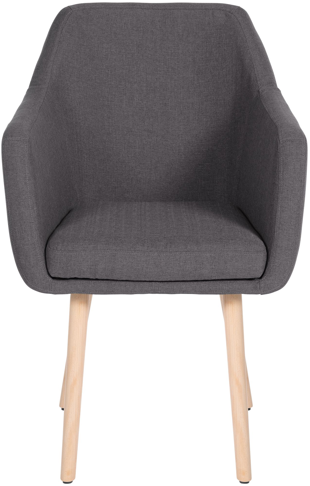 Chaise de salle à manger Utrecht en tissu avec pieds en bois