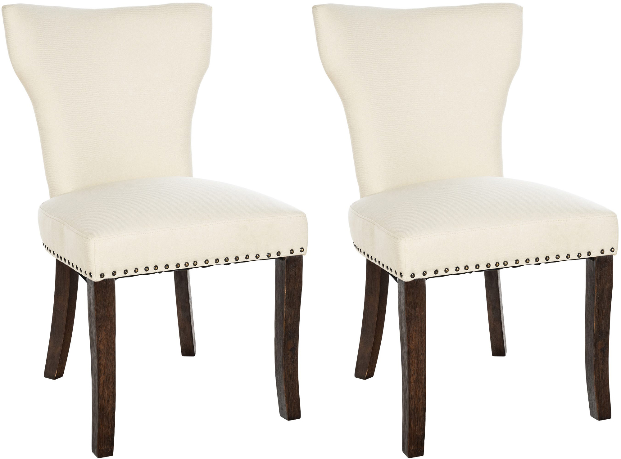 Lot de 2 chaises de salle à manger Zadar tissu