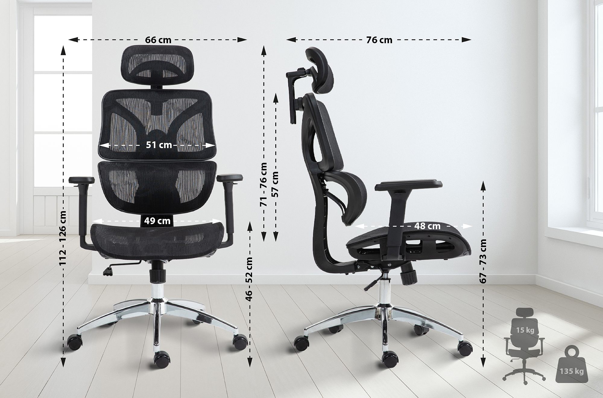 Chaise de bureau Deshler