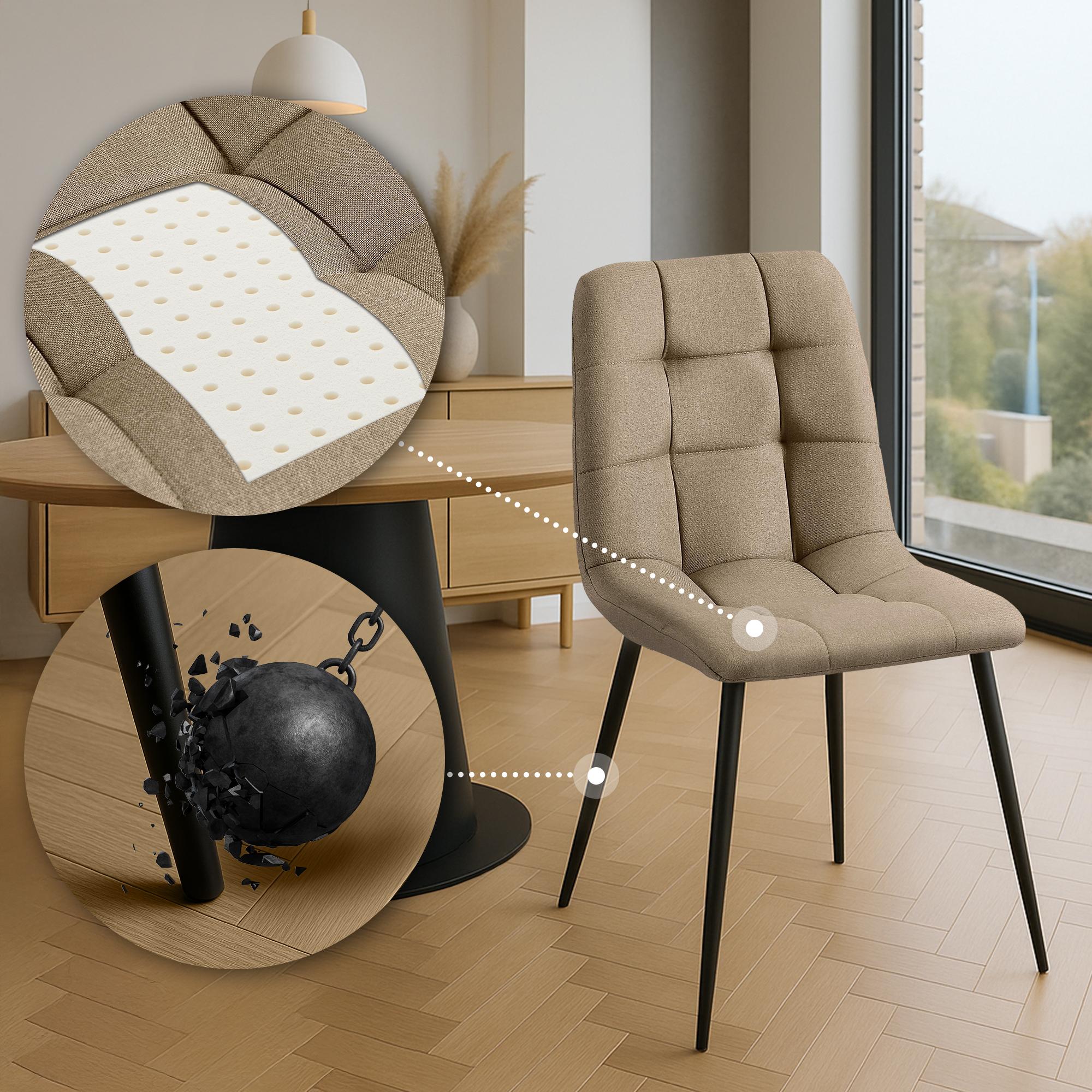 Lot de 2 chaises de salle à manger Tilde