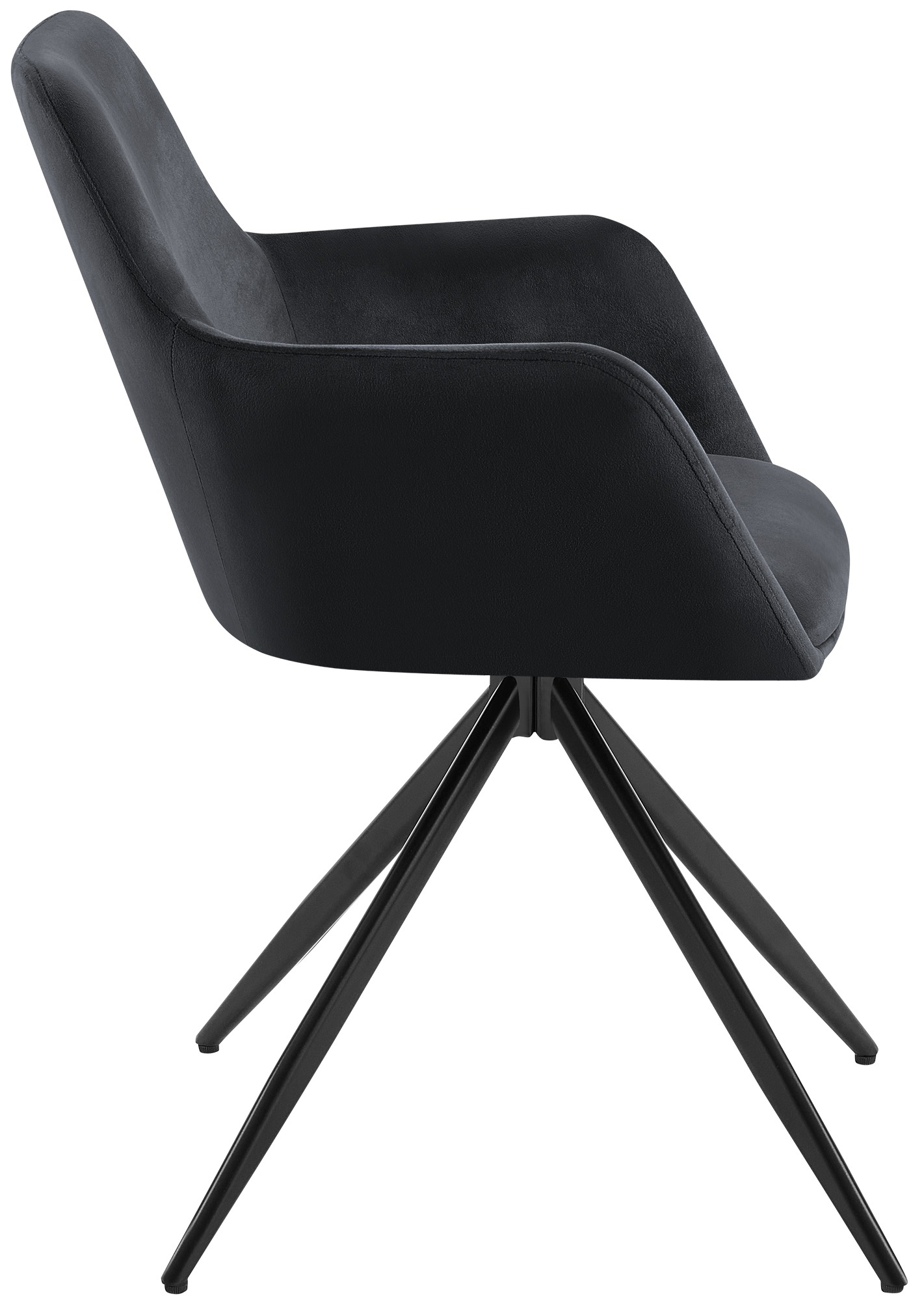 Chaise de salle à manger Olema velours