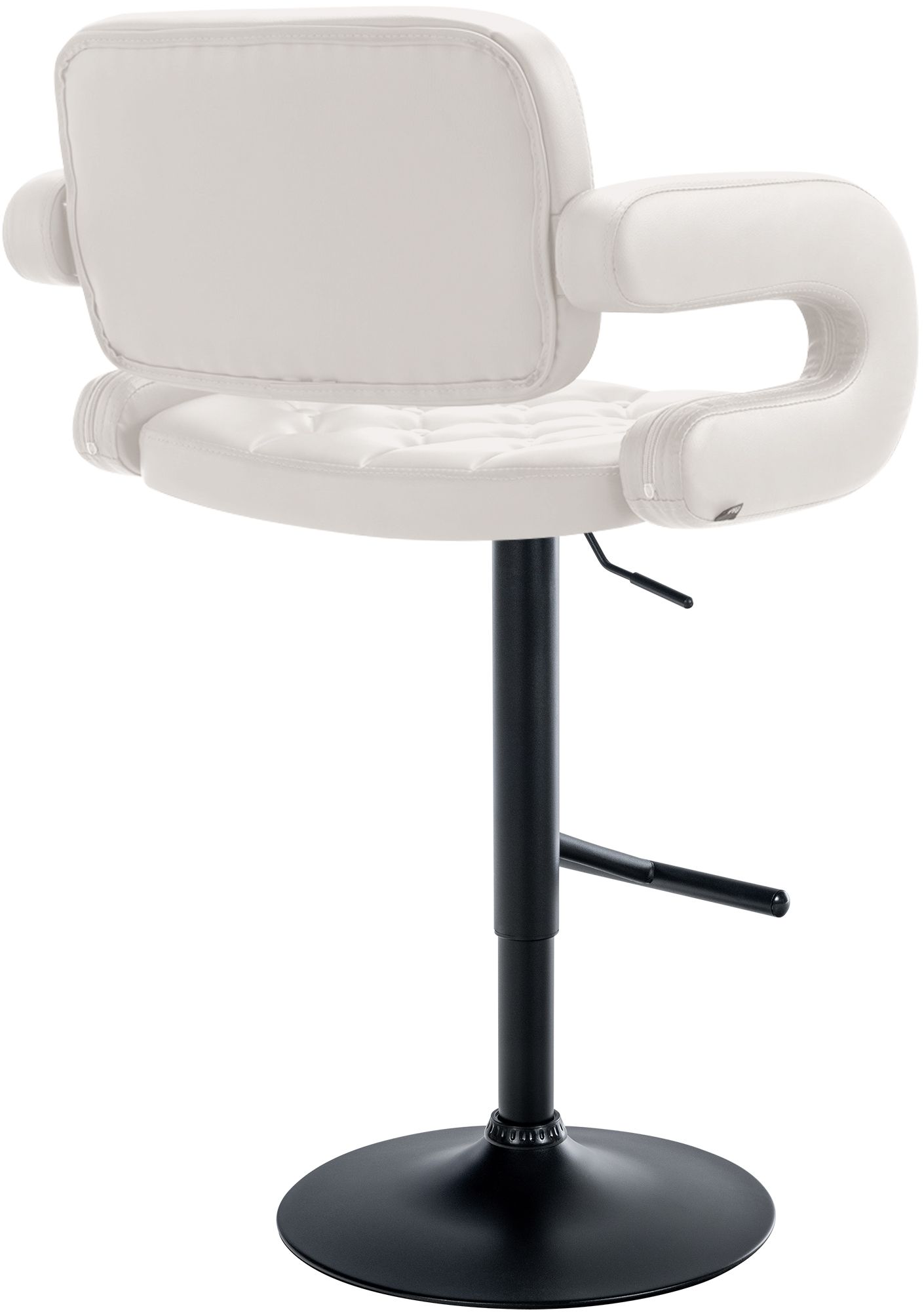 Tabouret de bar Dublin similicuir avec pied en métal