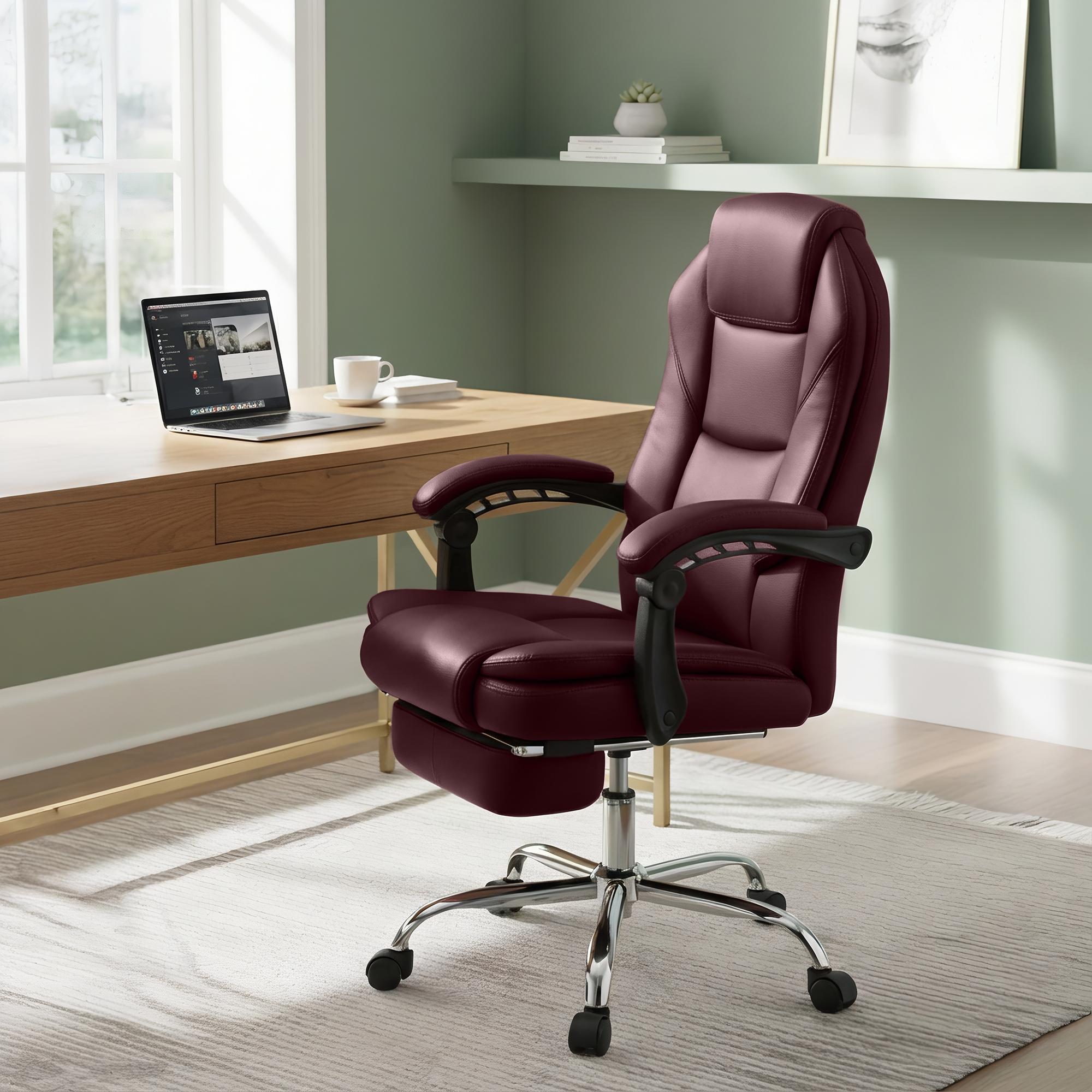 Chaise de bureau Castle en similicuir
