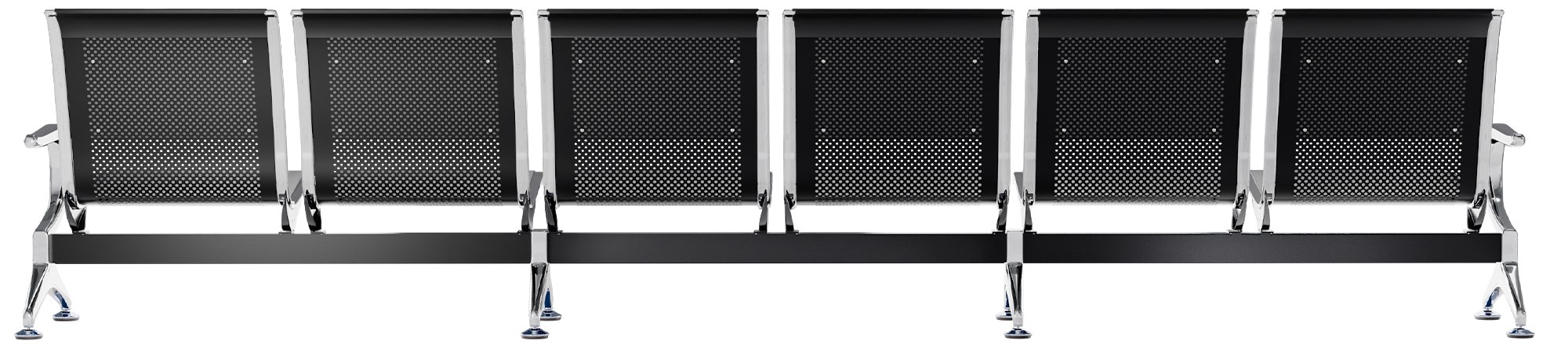 Banc d'attente 6 places Airport similicuir