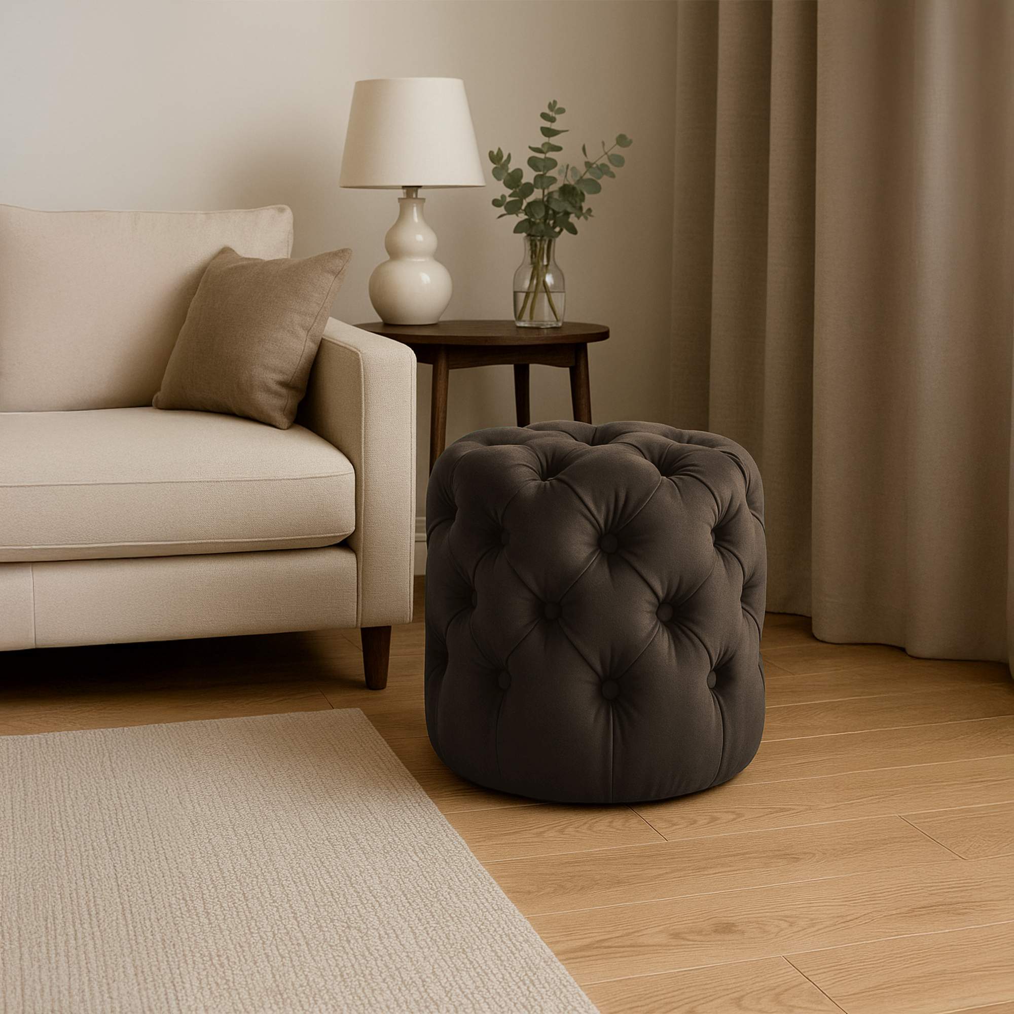 Tabouret Drancy Velours