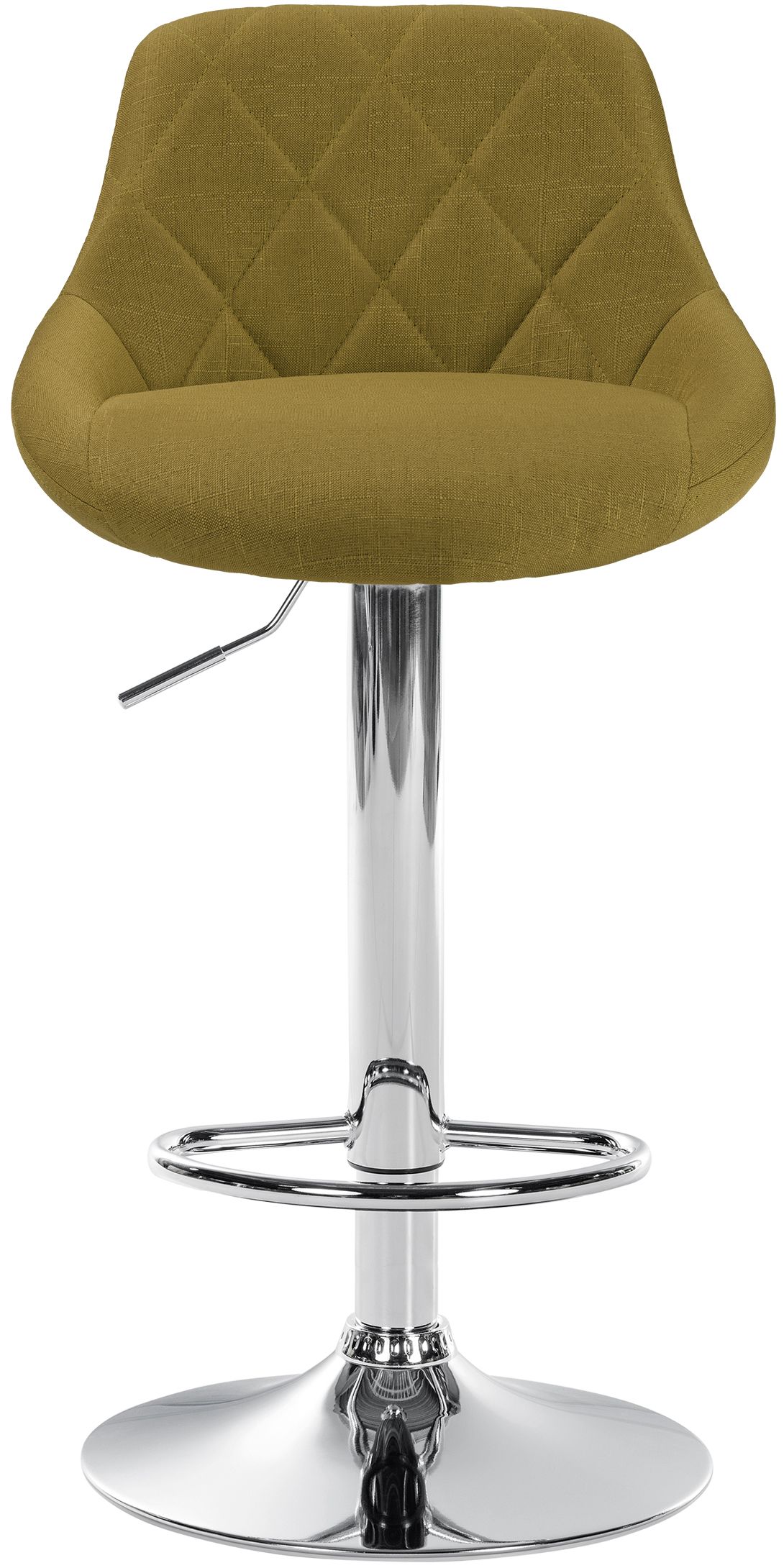 Tabouret de bar Lazio en Tissu Hauteur réglable siège pivotant