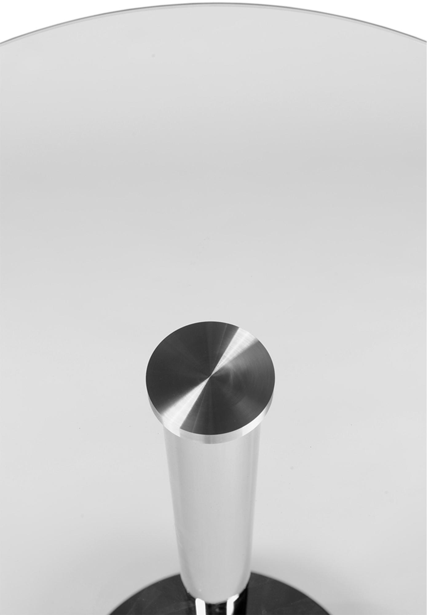 Table en verre ronde avec hauteur de 105 cm