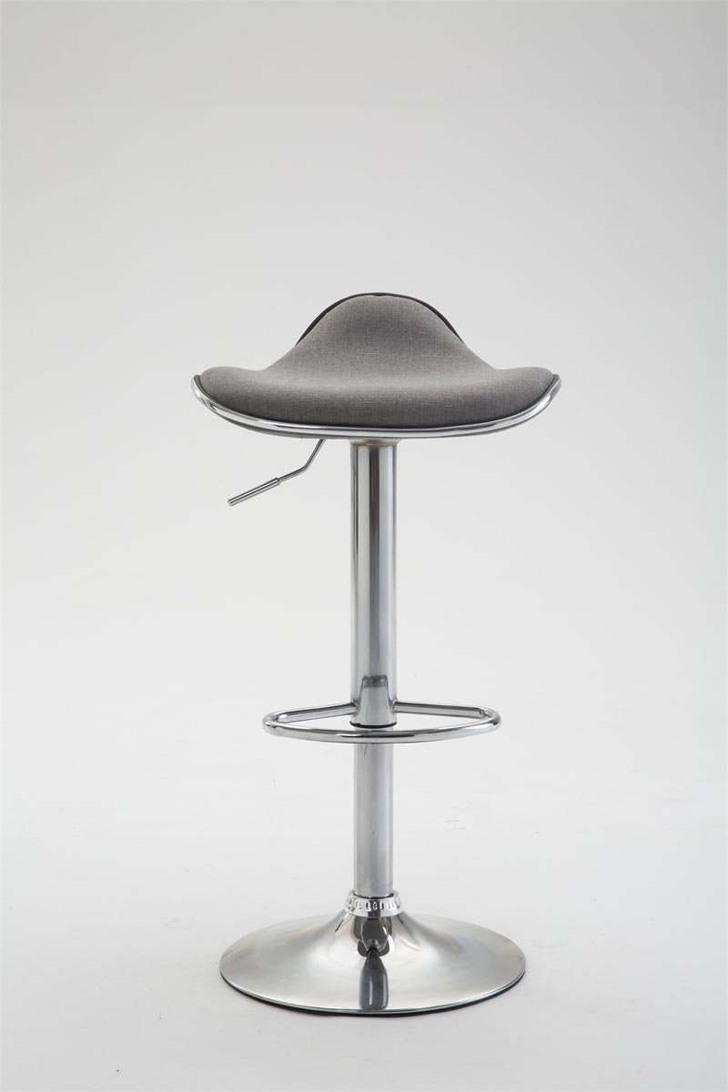 Tabouret de bar Shanghai tissu avec pied en métal