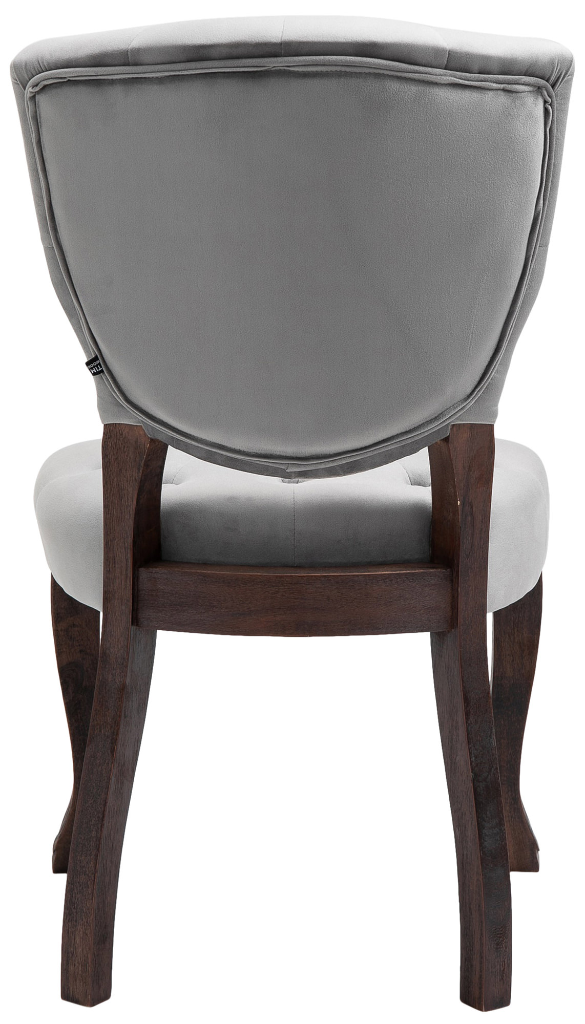 Chaise de salle à manger Elysa en Velours Piètement en bois de caoutchouc