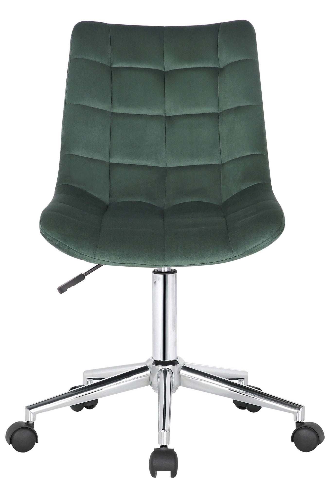 Chaise de bureau pivotant Medford en Velours avec Hauteur ajustable et Roulettes