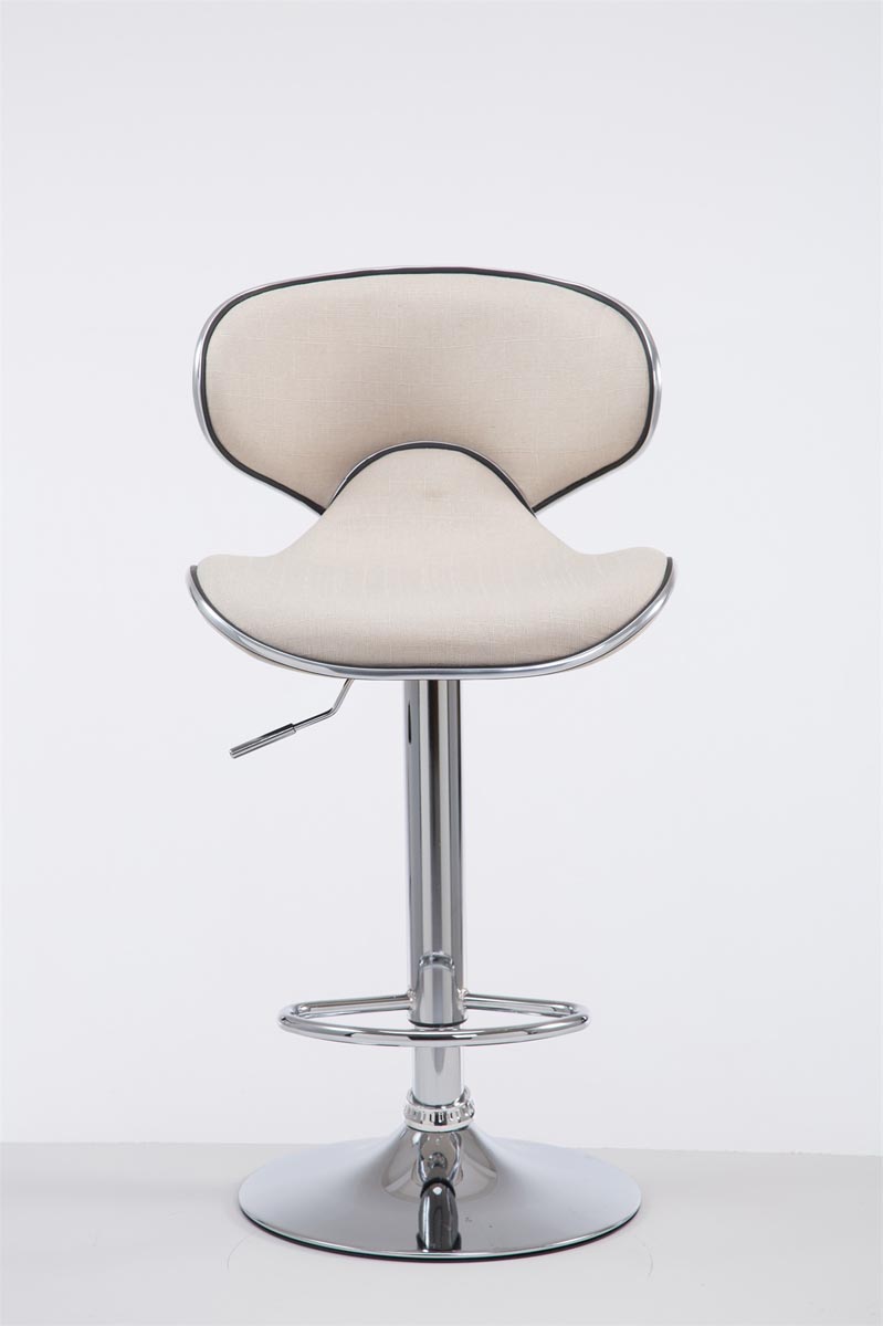 Tabouret de bar Las Vegas V2 en tissu avec pied en métal