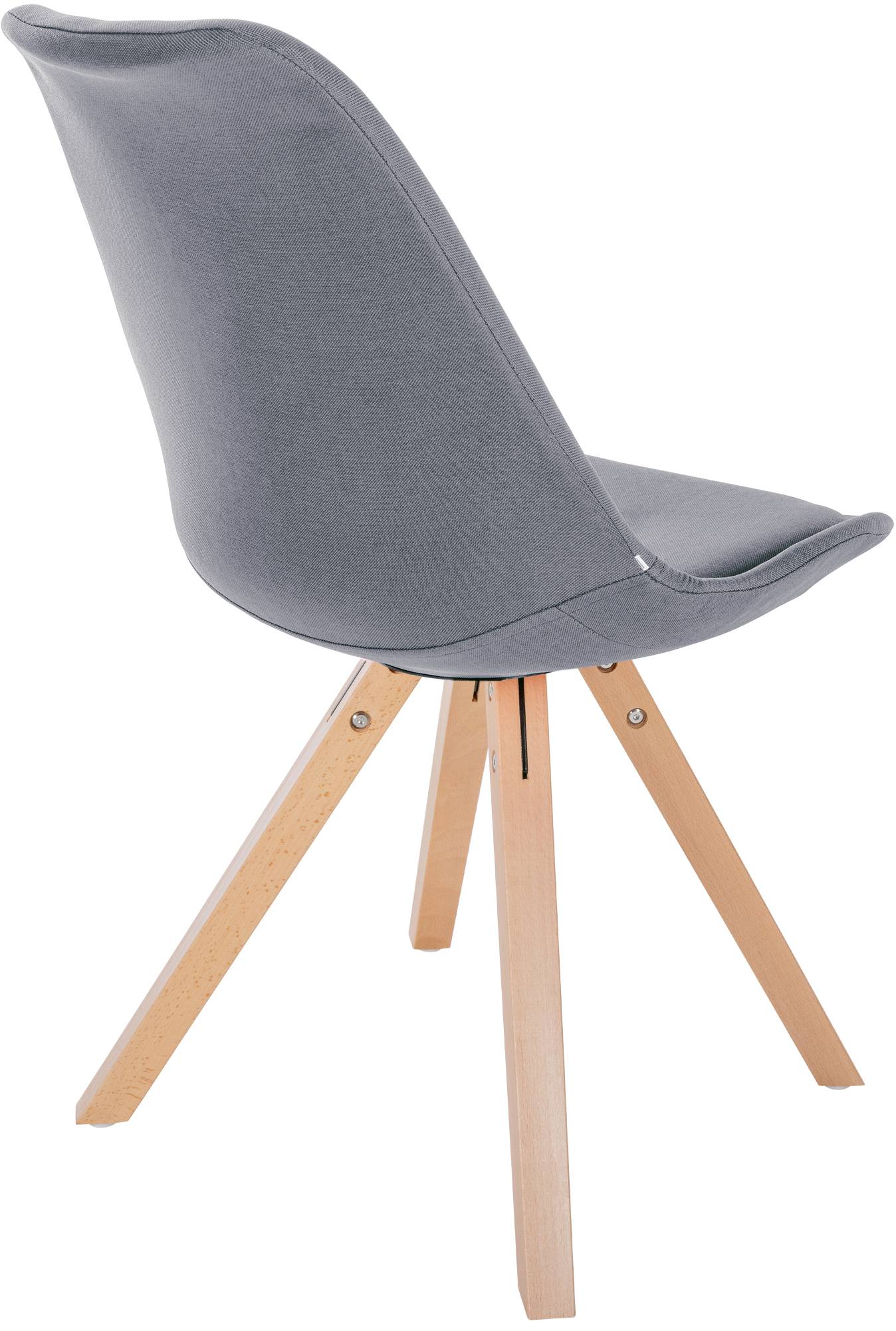 Chaise de salle à manger Sofia en Tissu avec Pieds en bois