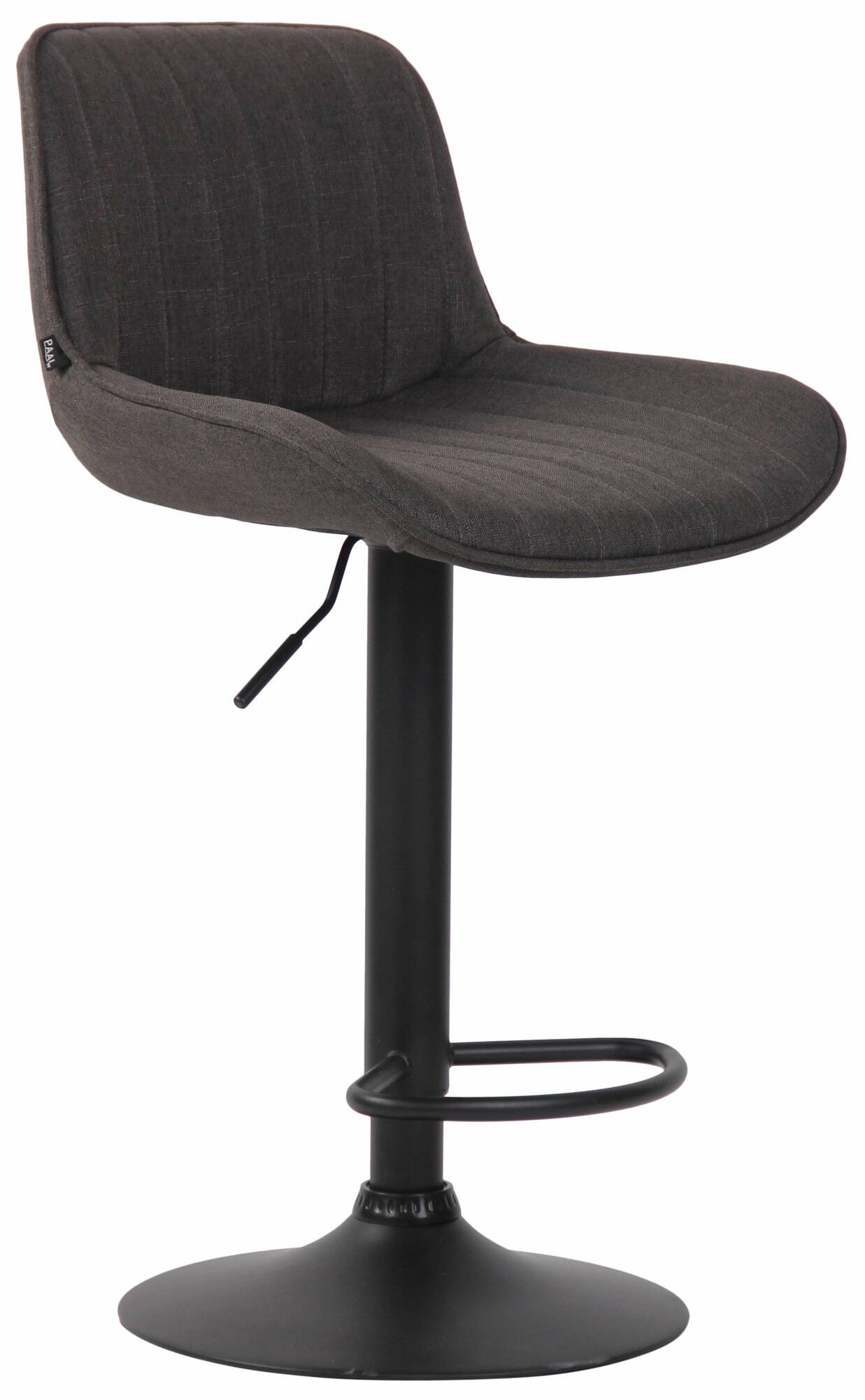 Lot de 2 Tabourets de bar Lentini en Tissu Pied trompette en Métal