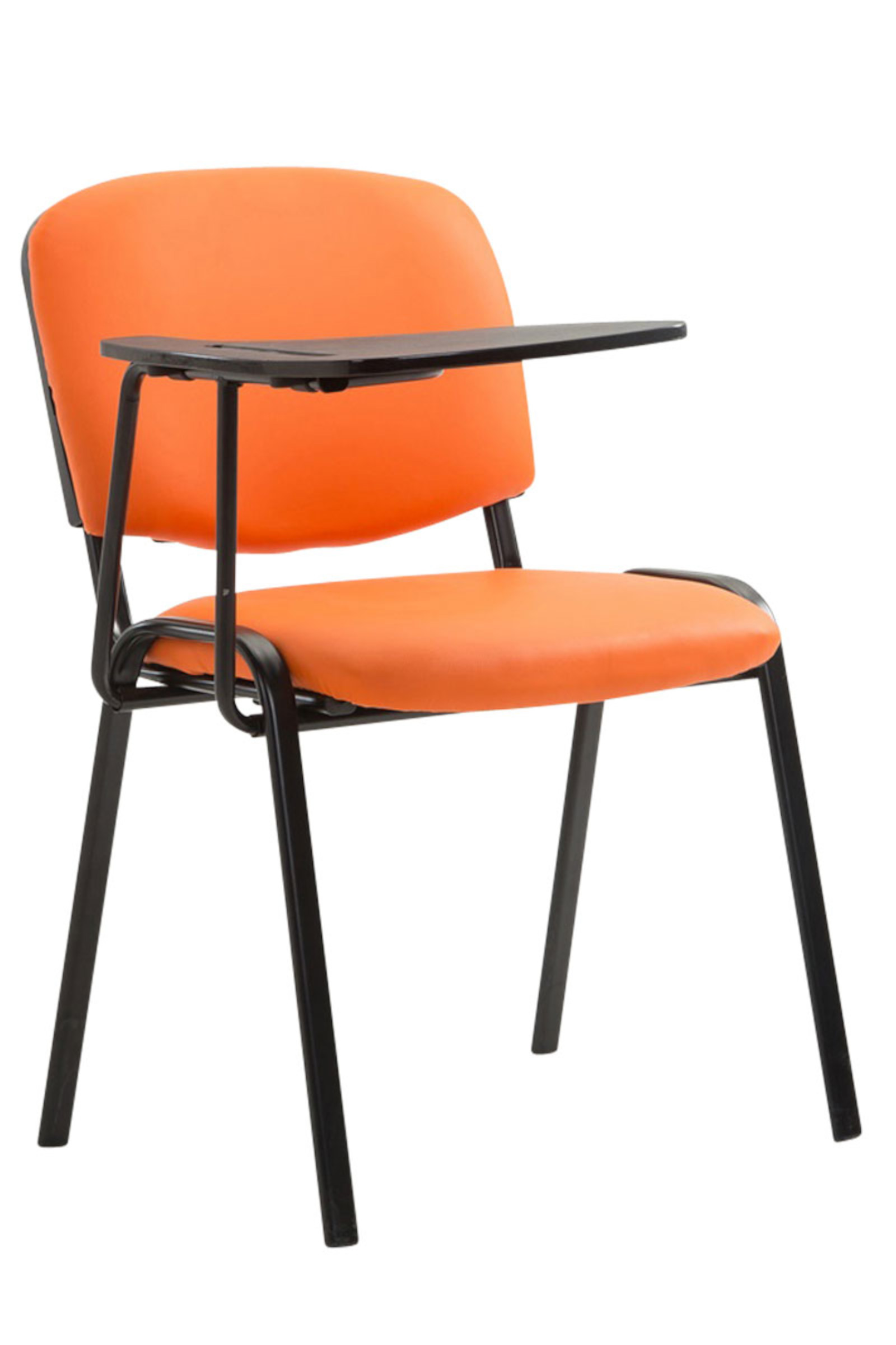 Lot de 4 Chaises Ken en similicuir avec tablette rabattable