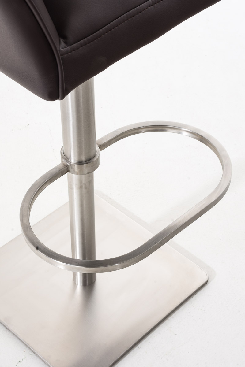 Lot de 2 tabourets de bar Damaso en similicuir