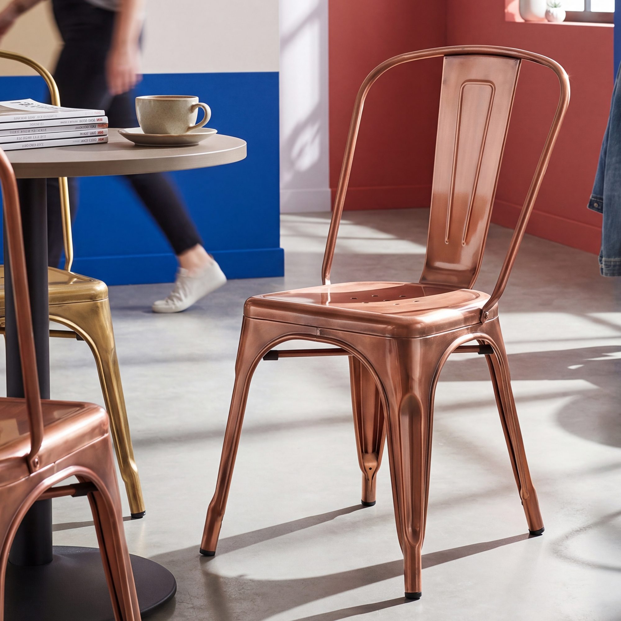Lot de 4 chaises empilables Benedikt