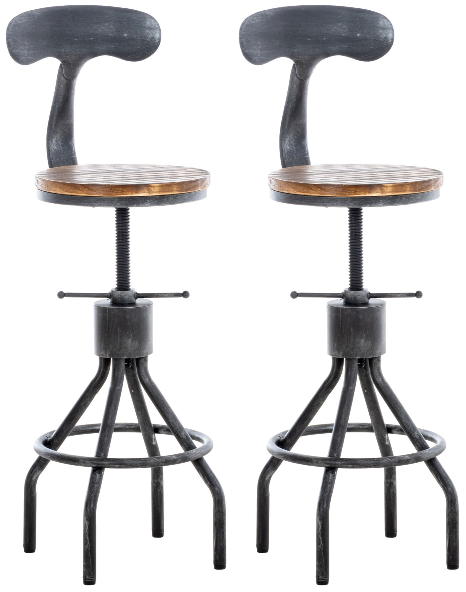 Lot de 2 tabourets de bar Hanam