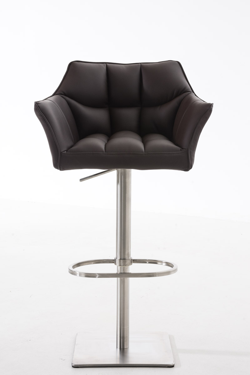 Lot de 2 tabourets de bar Damaso en similicuir