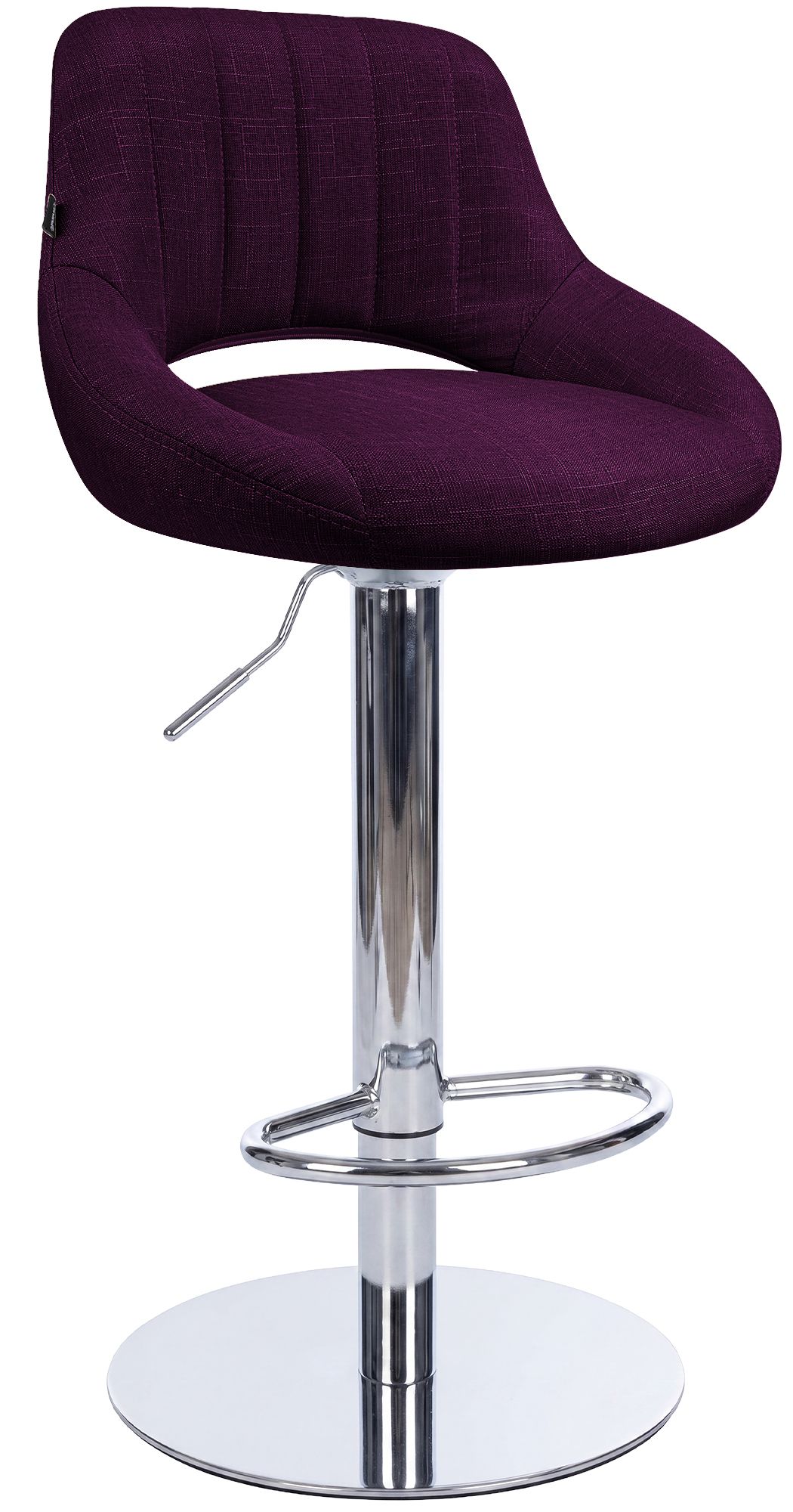 Tabouret de bar Milet avec structure stable chromée