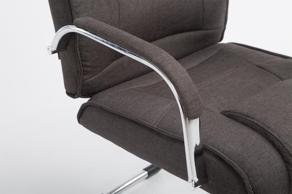 Chaise visiteur Attila tissu