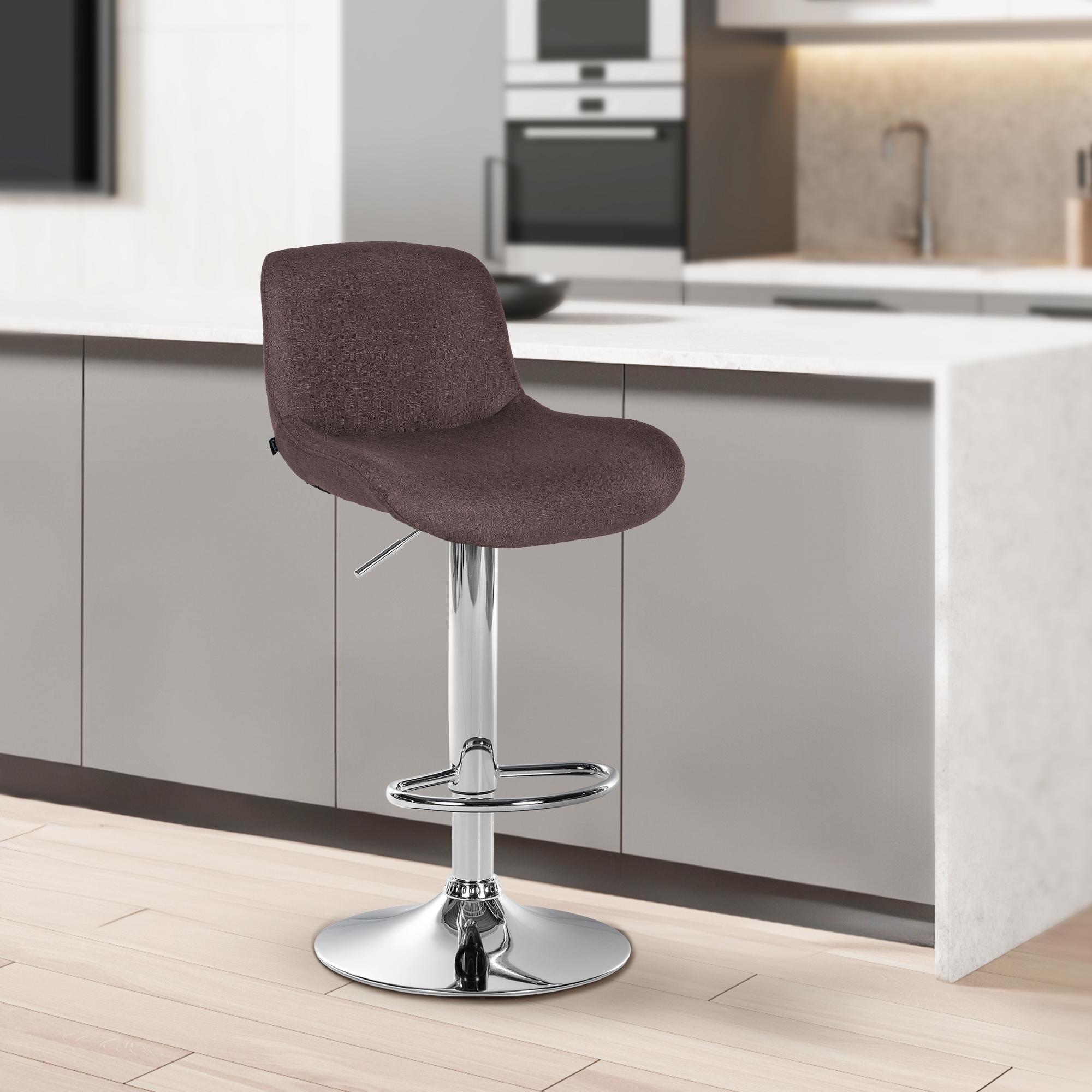 Lot de 2 tabourets de bar Solon chromés