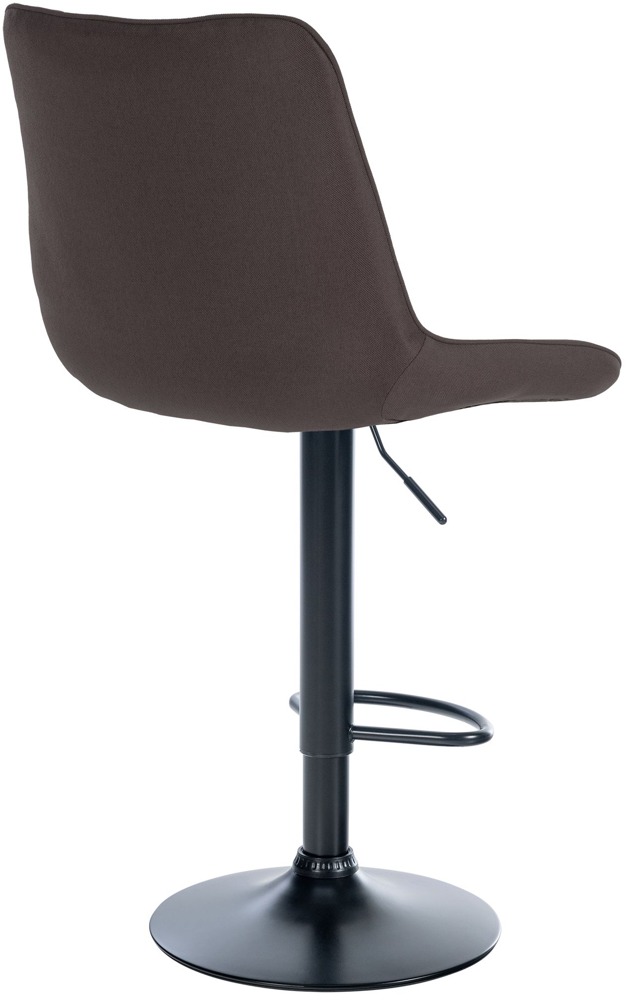 Tabouret de bar Toni en Tissu Pied trompette en Métal