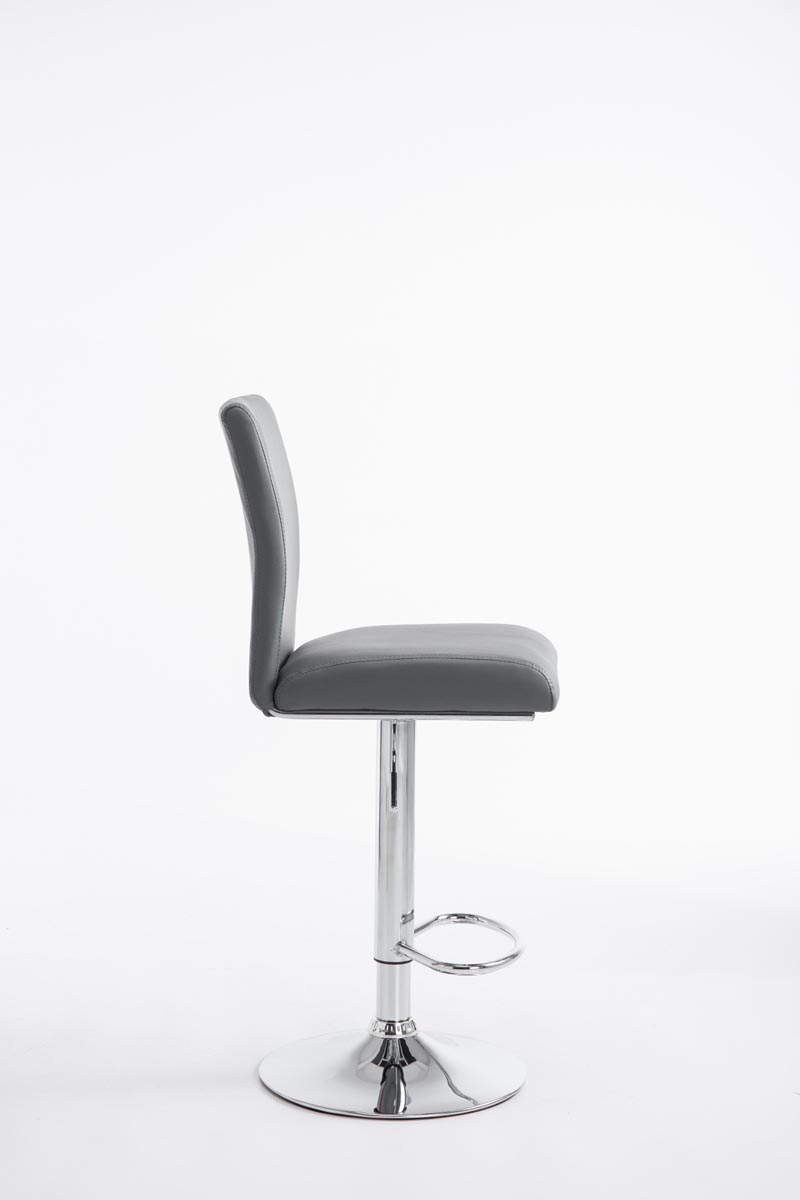 Tabouret de bar Köln en similicuir avec pied en métal