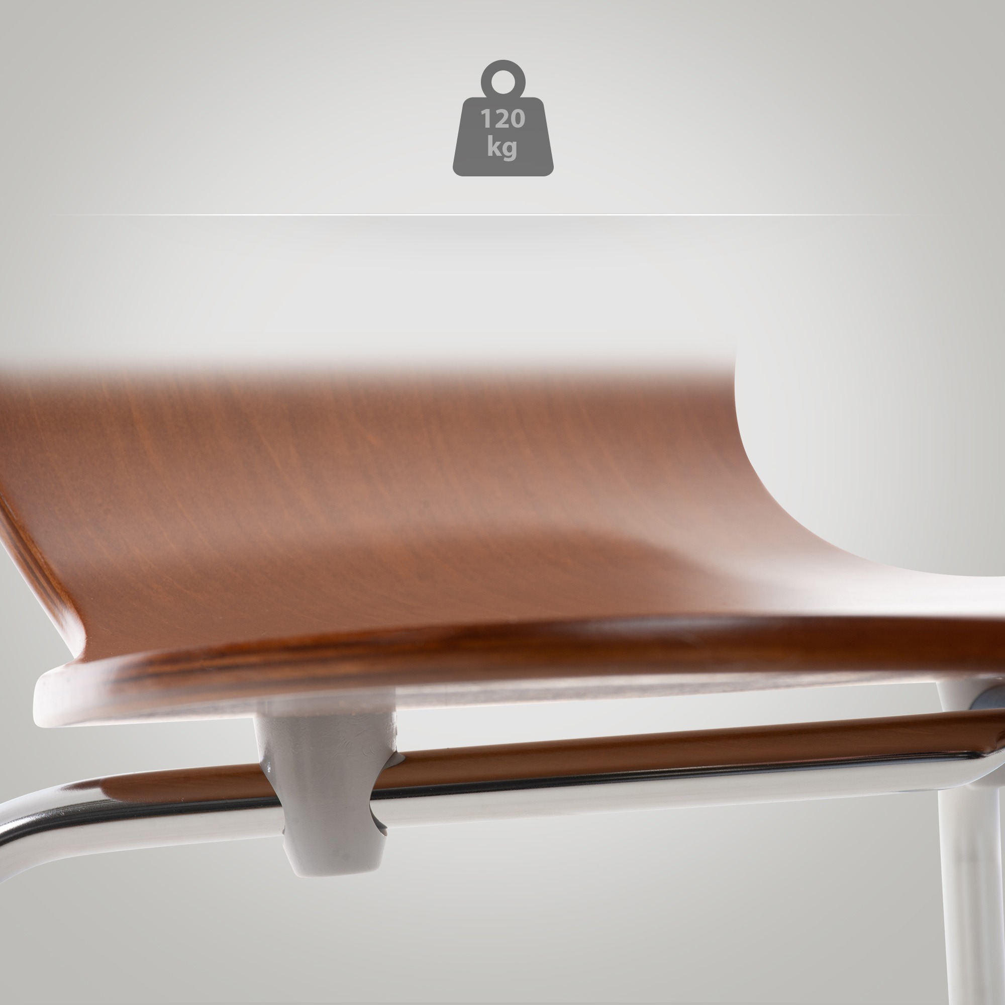 Lot de 4 chaises empilables Calisto