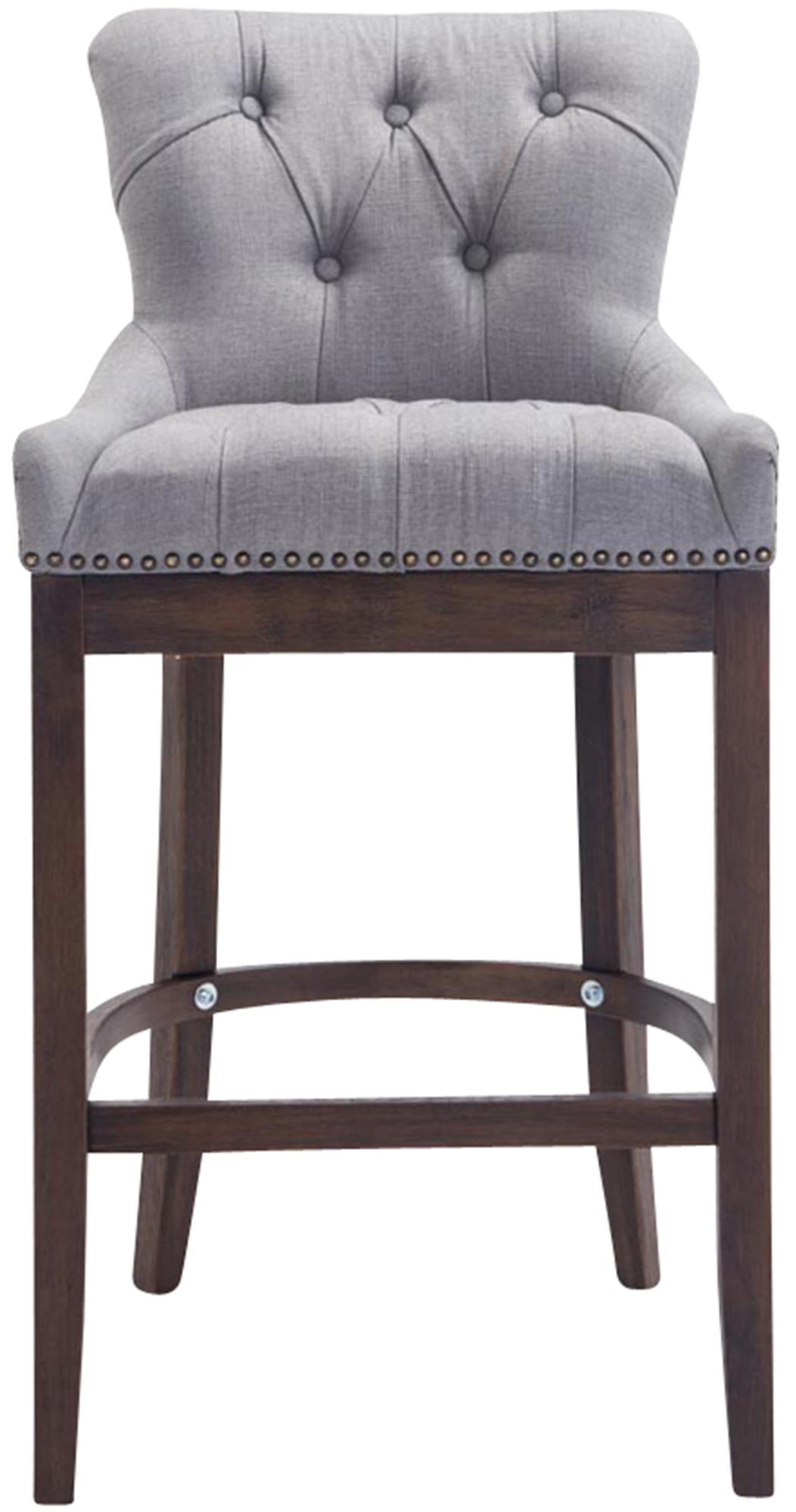 Tabouret de bar Lakewood tissu Piètement antique