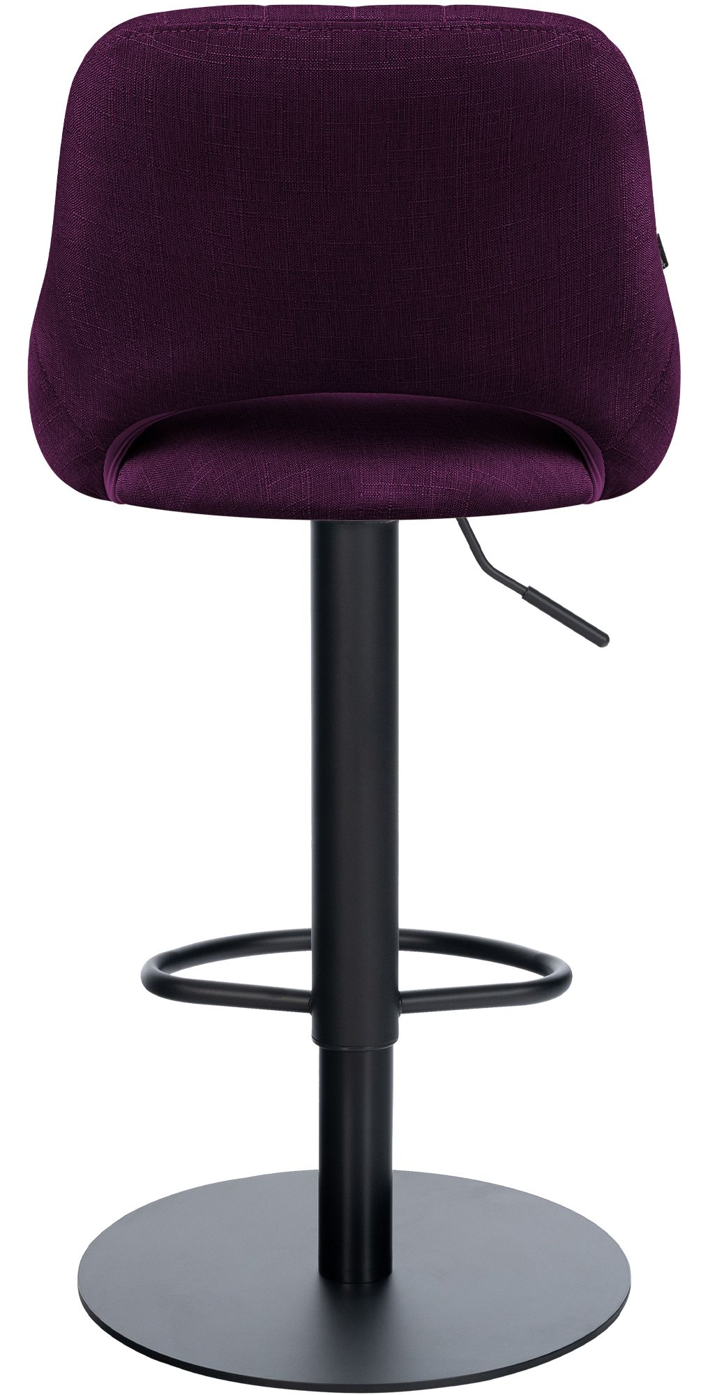 Lot de 2 tabourets de bar Milet noirs avec bases extra lourdes