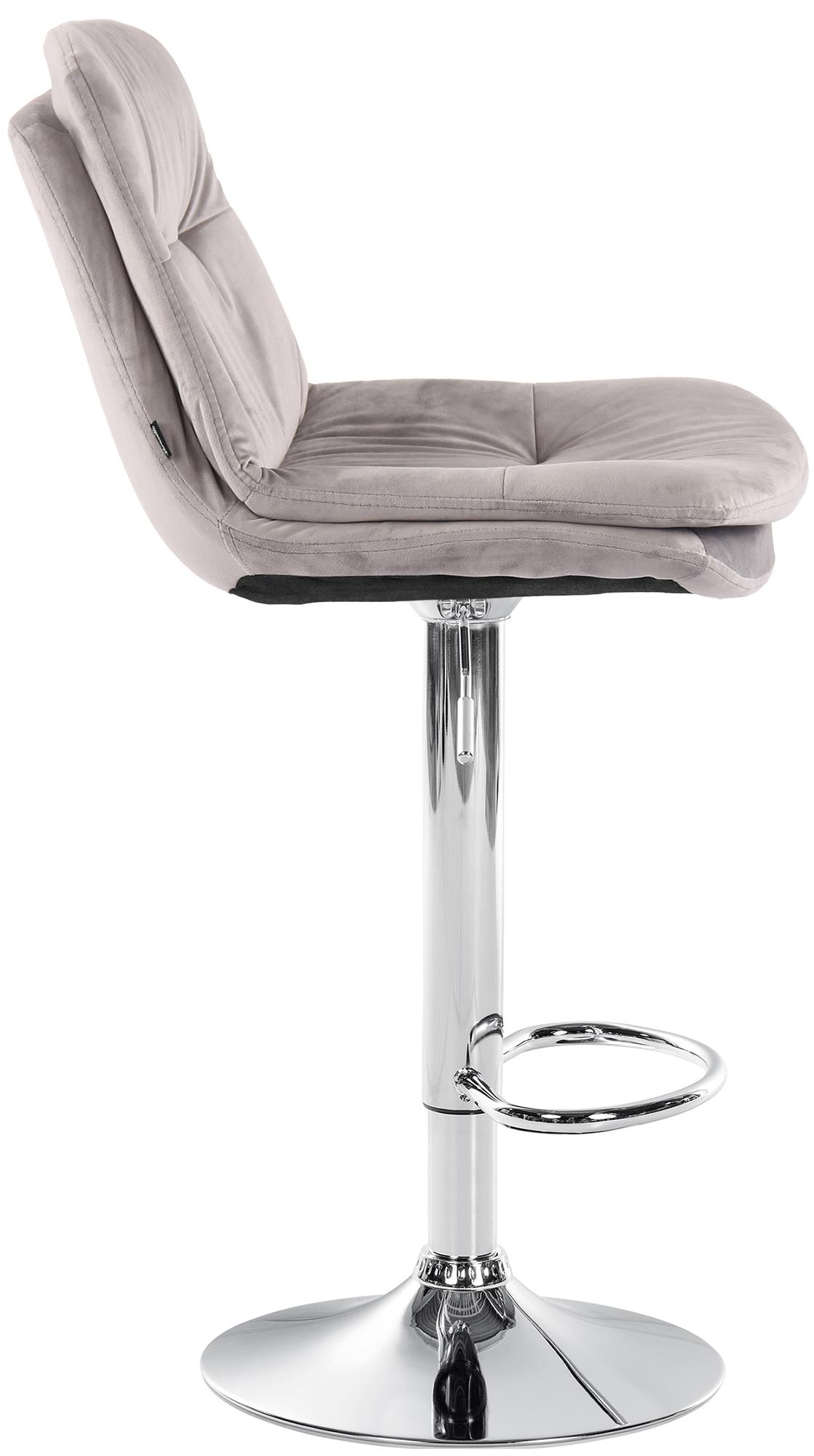 Tabouret de bar Laurel velours