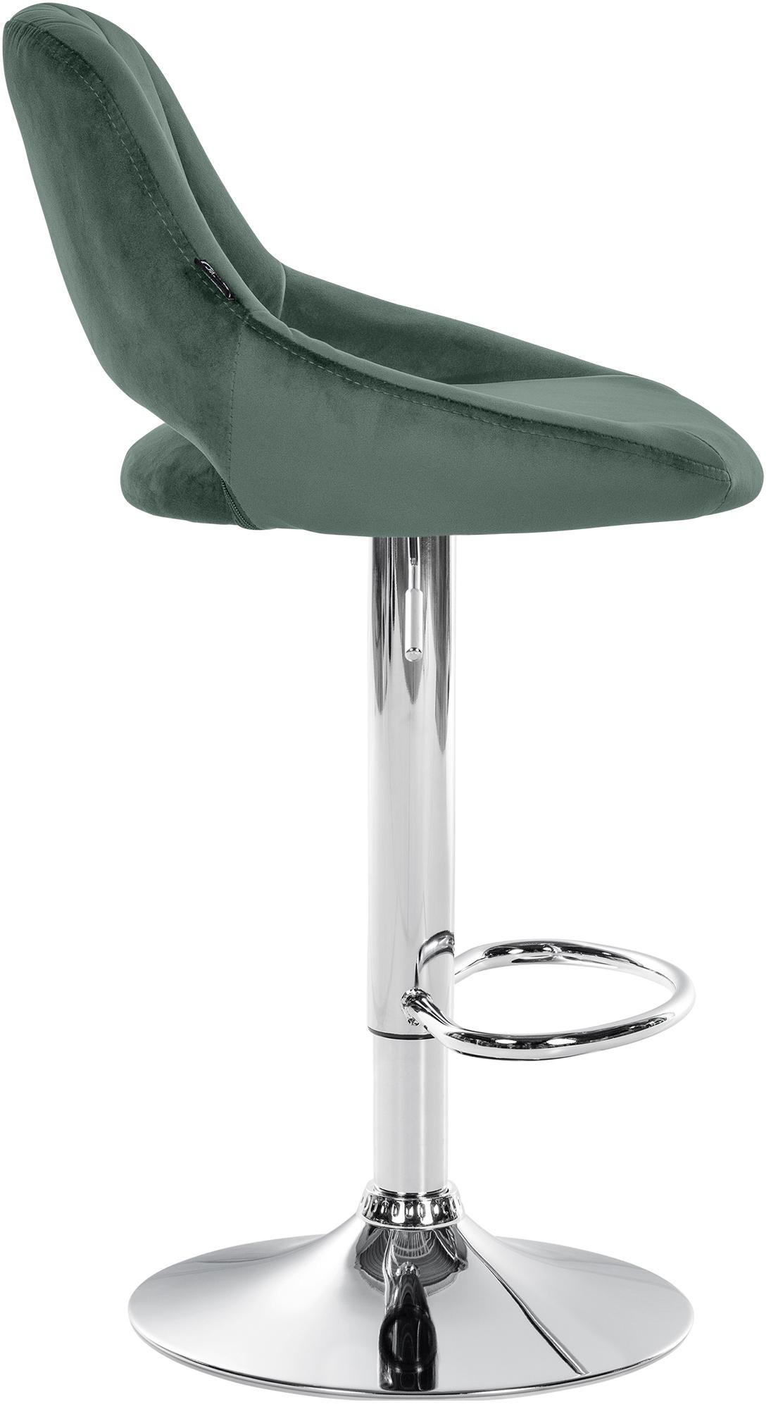 Tabouret de bar Milet en velours