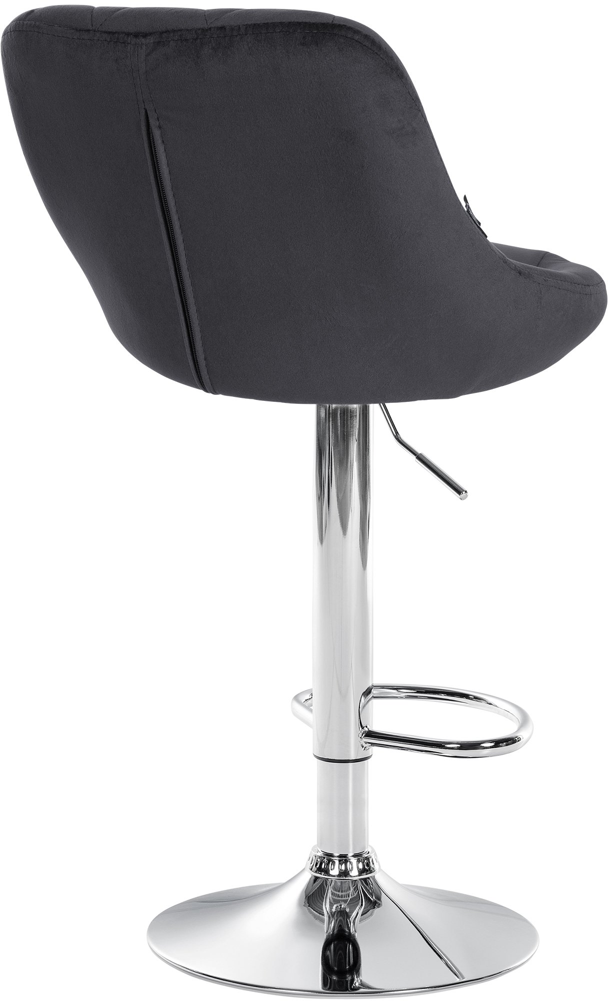 Lot de 2 tabourets de bar Lazio velours