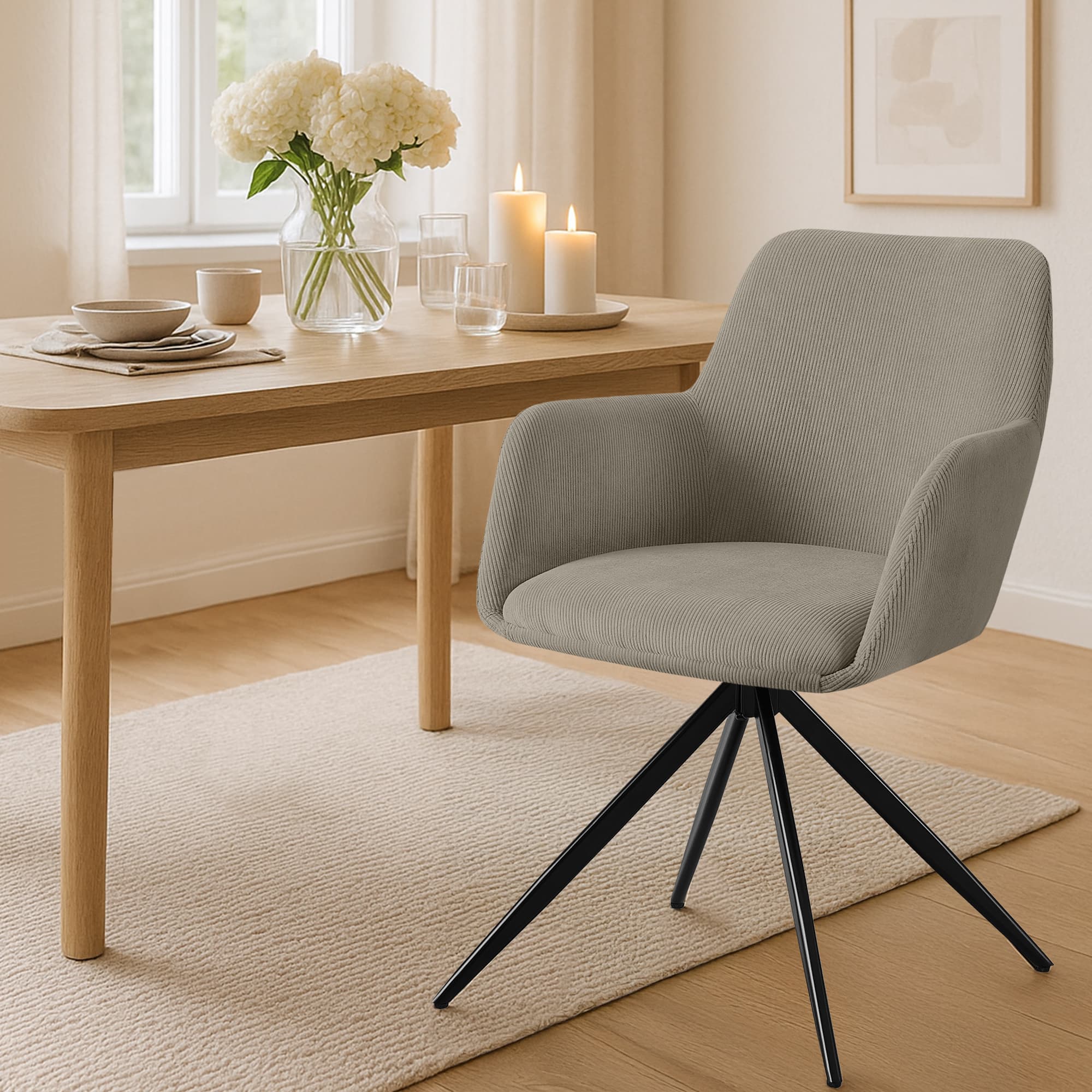 Chaise de salle à manger Olema Cord