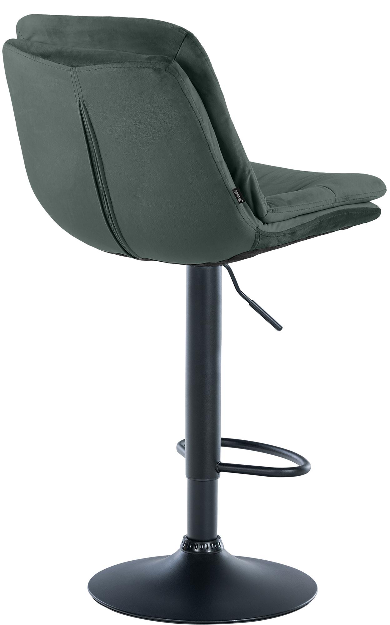 Tabouret de bar Laurel velours