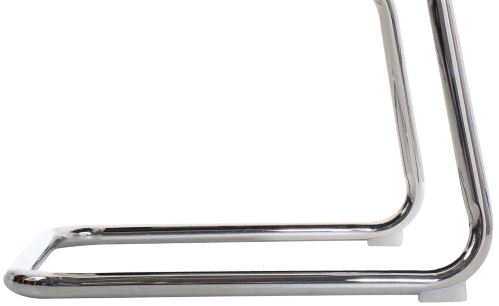 Lot de 2 Chaises Cantilever Caro en Similicuir avec accoudoirs