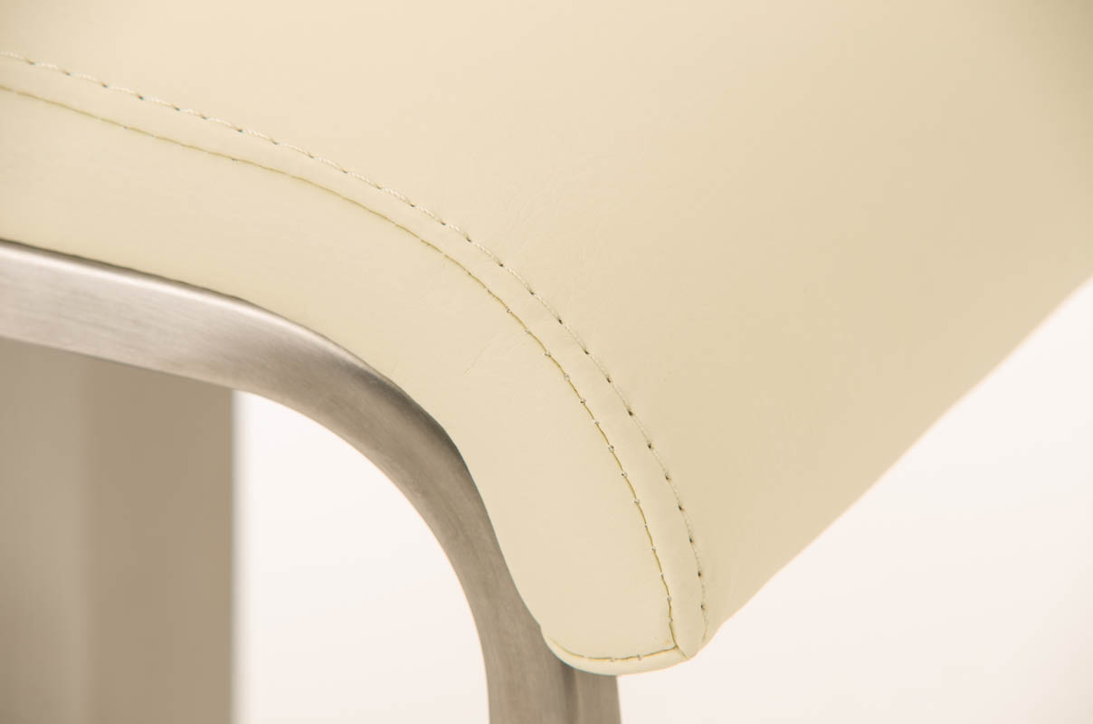 Tabouret de bar Lameng E78 en Similicuir pied en métal