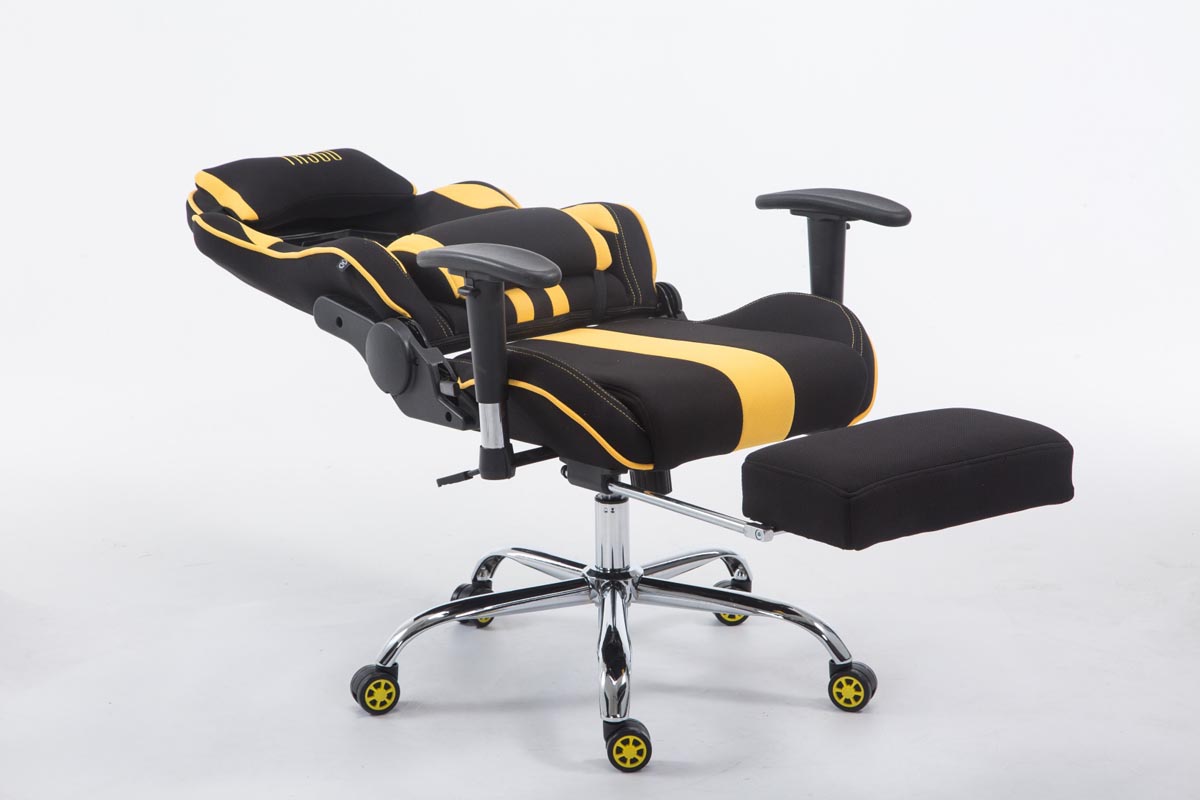 Fauteuil de bureau racing Limit tissu avec ou sans repose-pieds