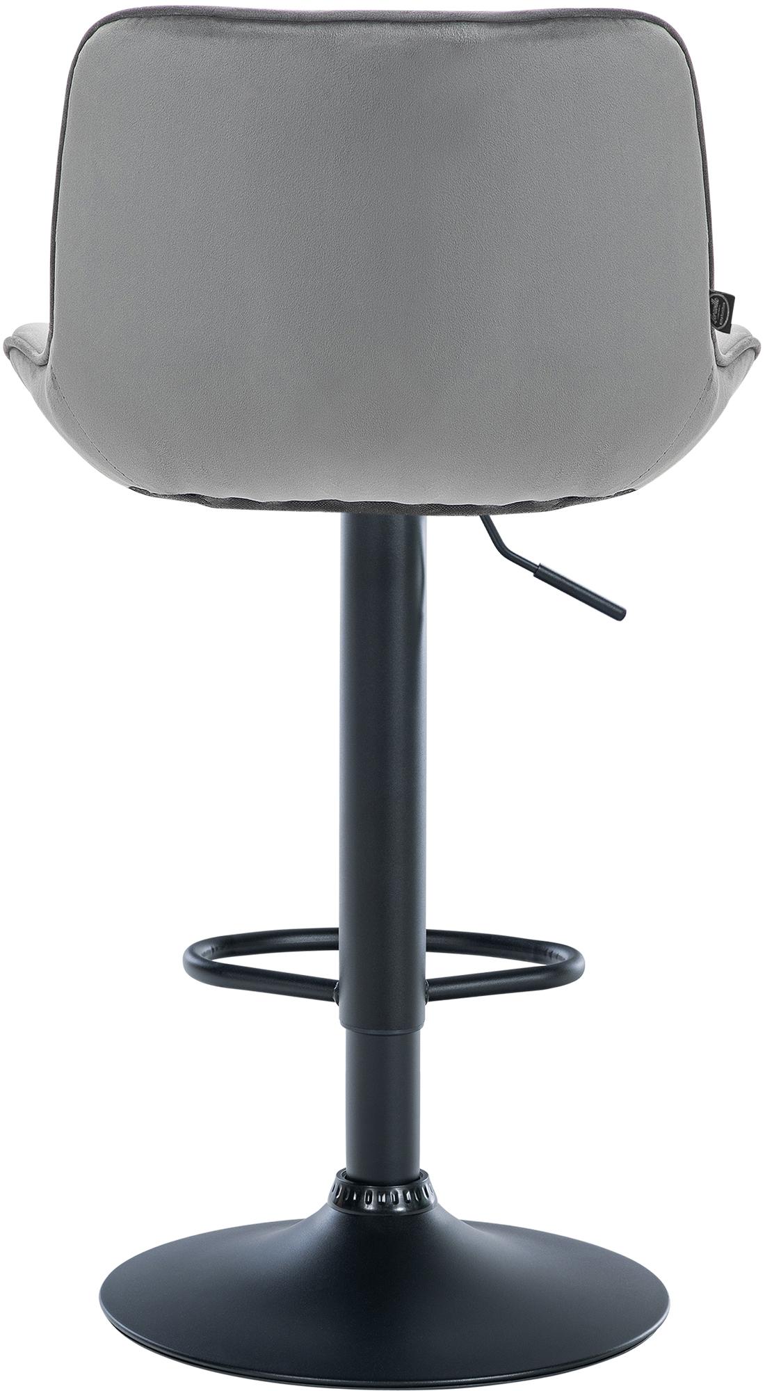 Tabouret de bar Vonore velours