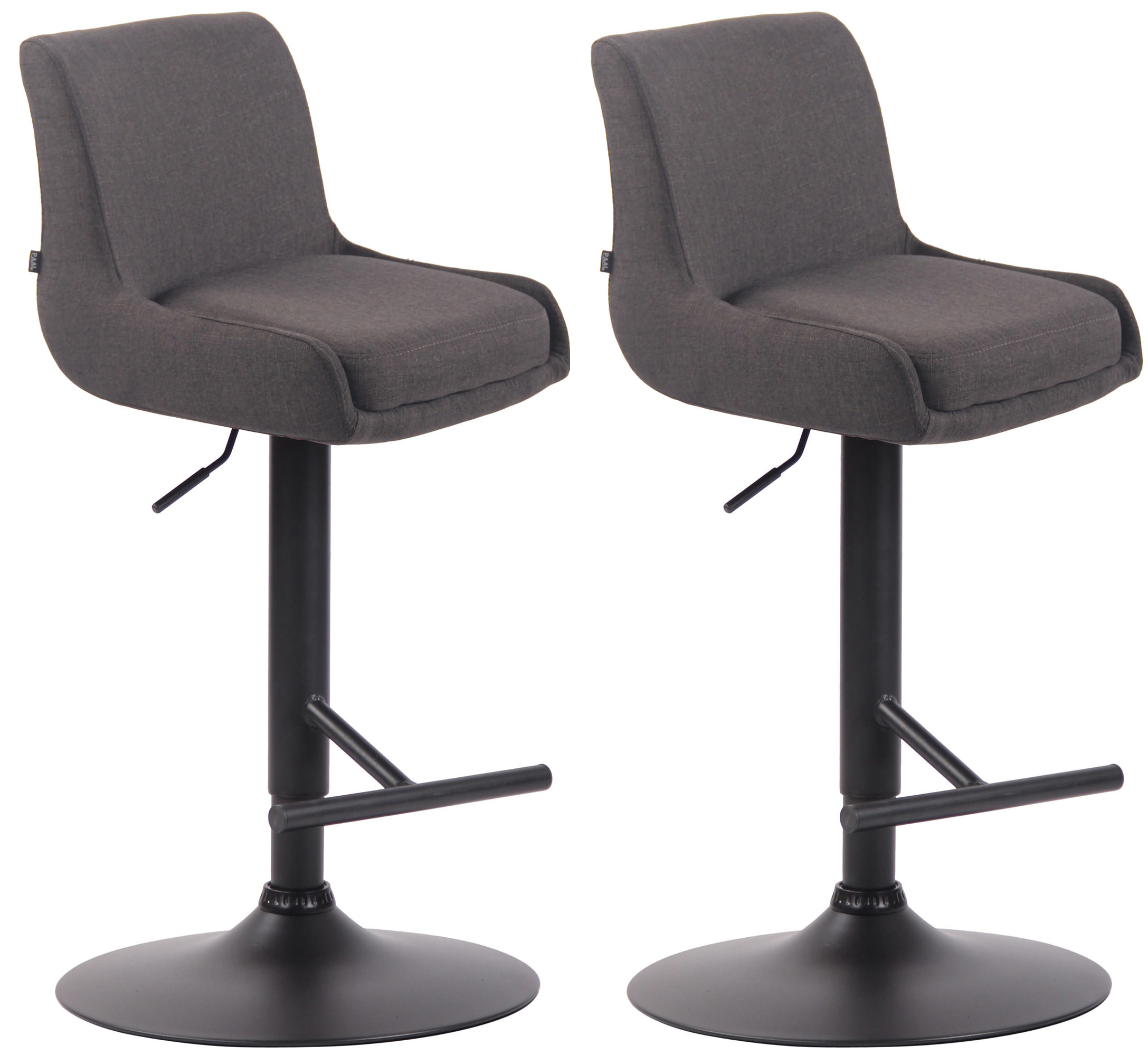 Lot de 2 Tabourets de bar Club en Tissu