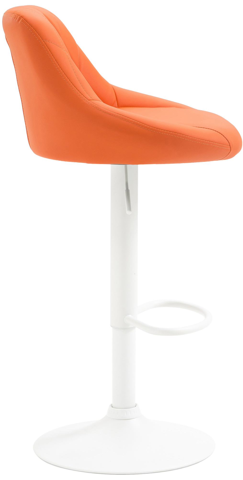 Tabouret de bar Lazio en similicuir avec pied en métal