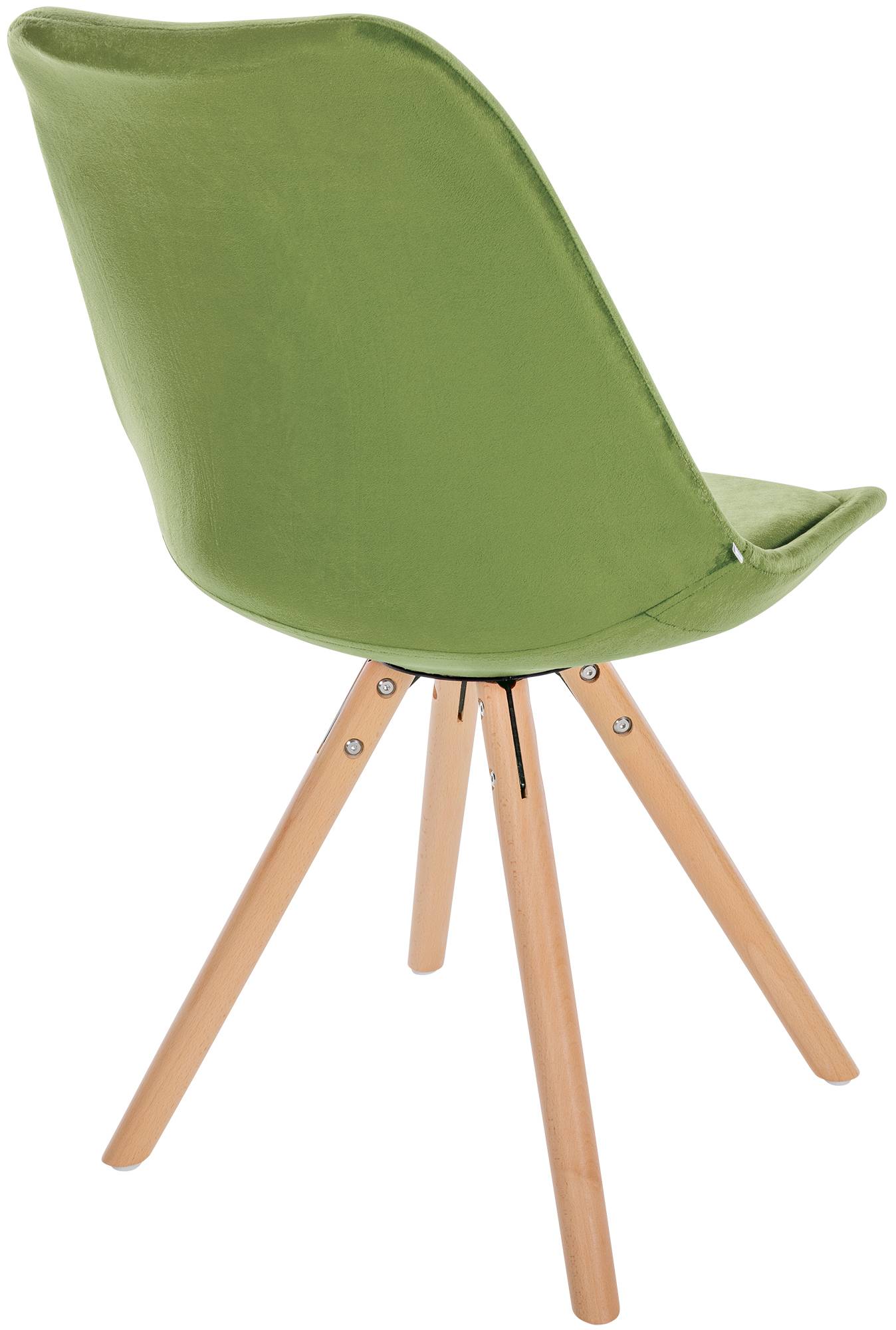 Chaise de salle à manger Sofia en velours avec Pieds en bois