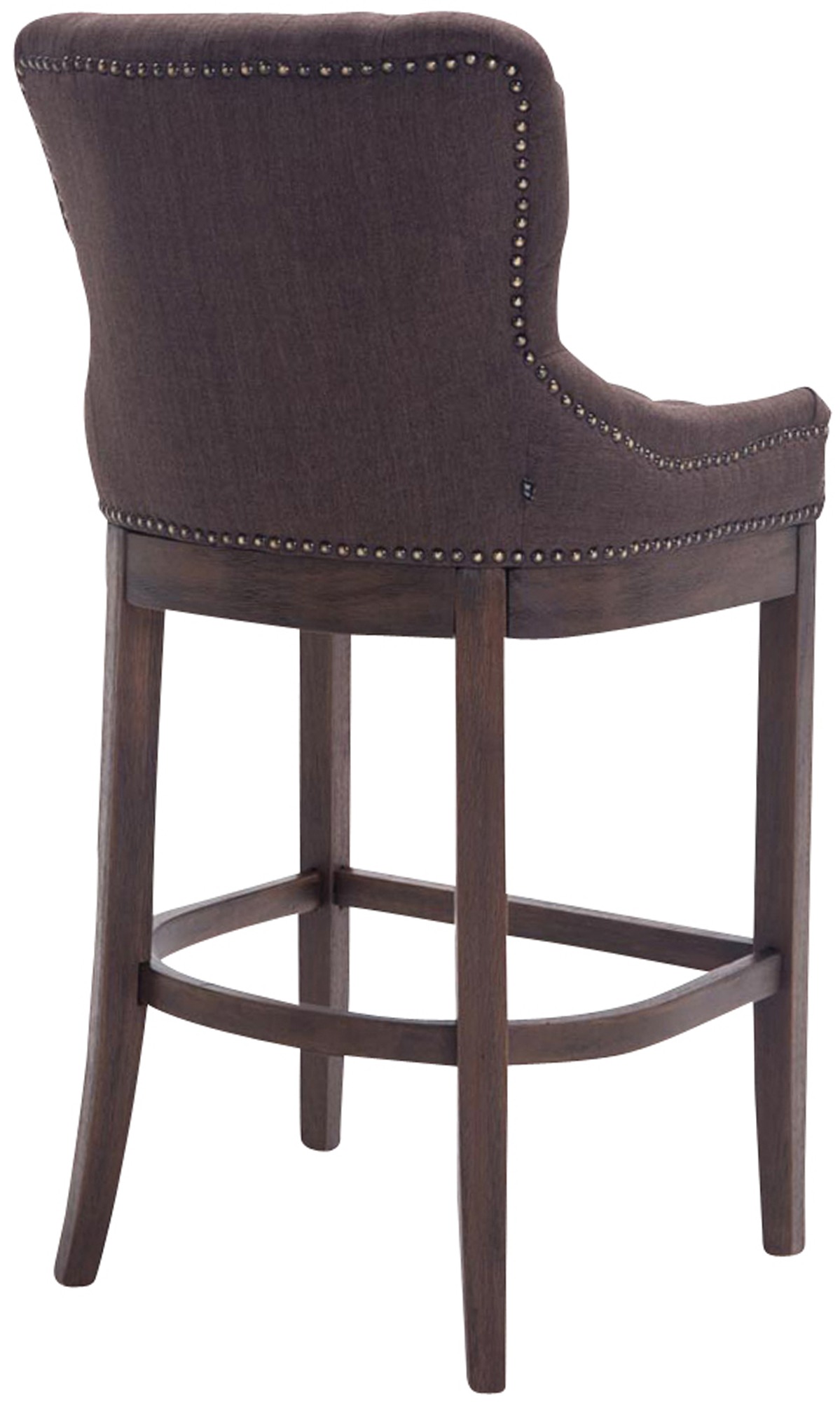 Tabouret de bar Lakewood tissu Piètement antique