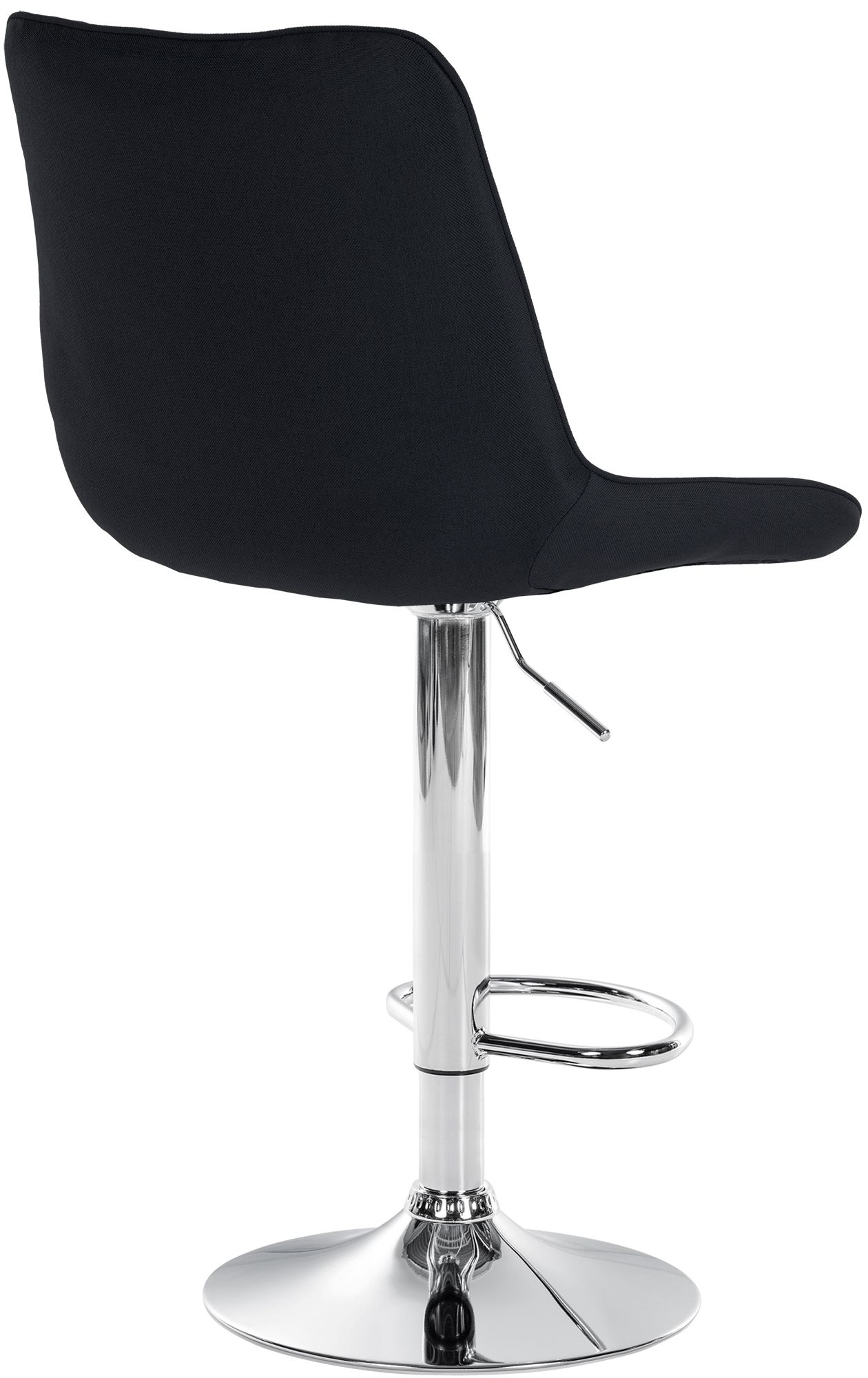 Tabouret de bar Toni en Tissu Pied trompette en Métal