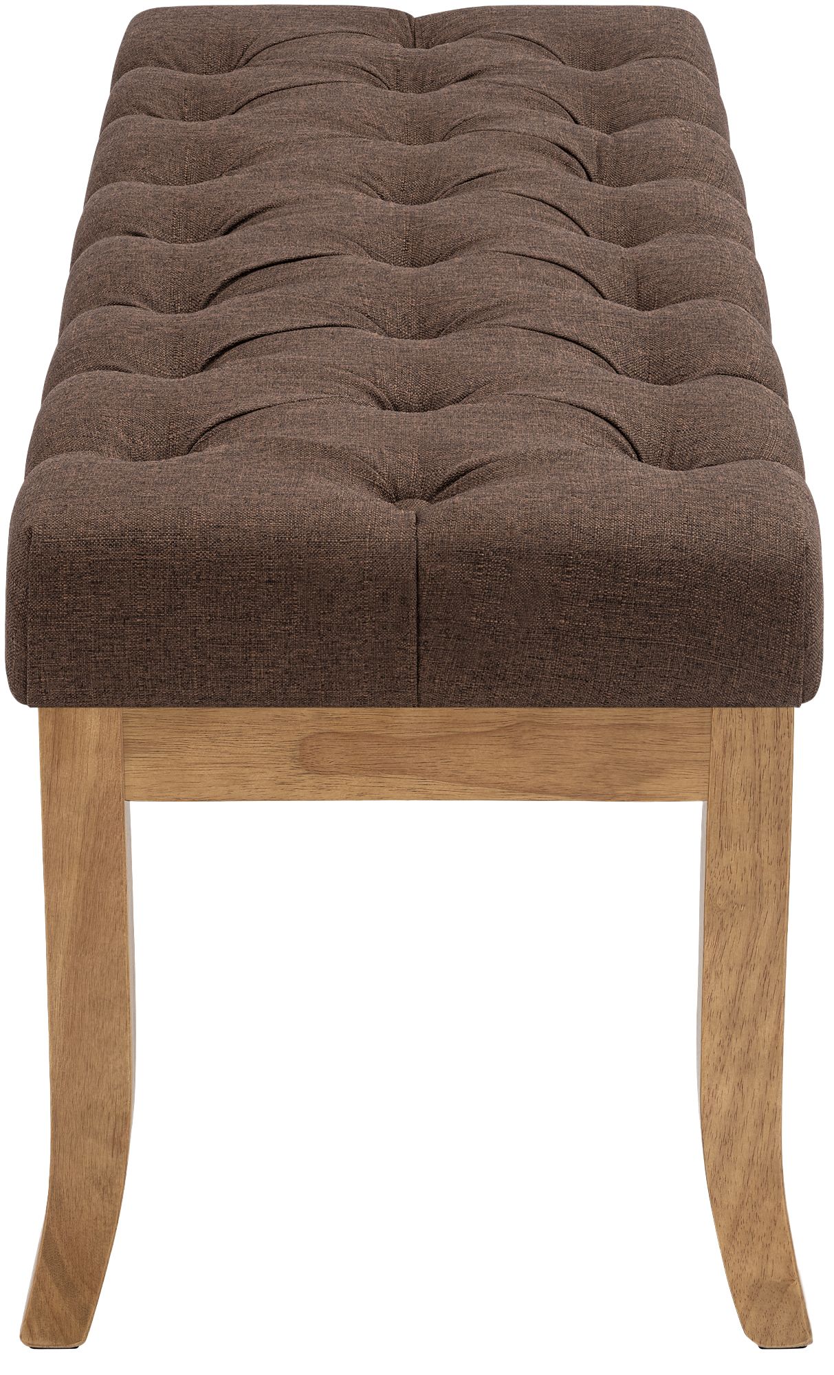 Banquette Ramses en tissu avec piètement en bois clair