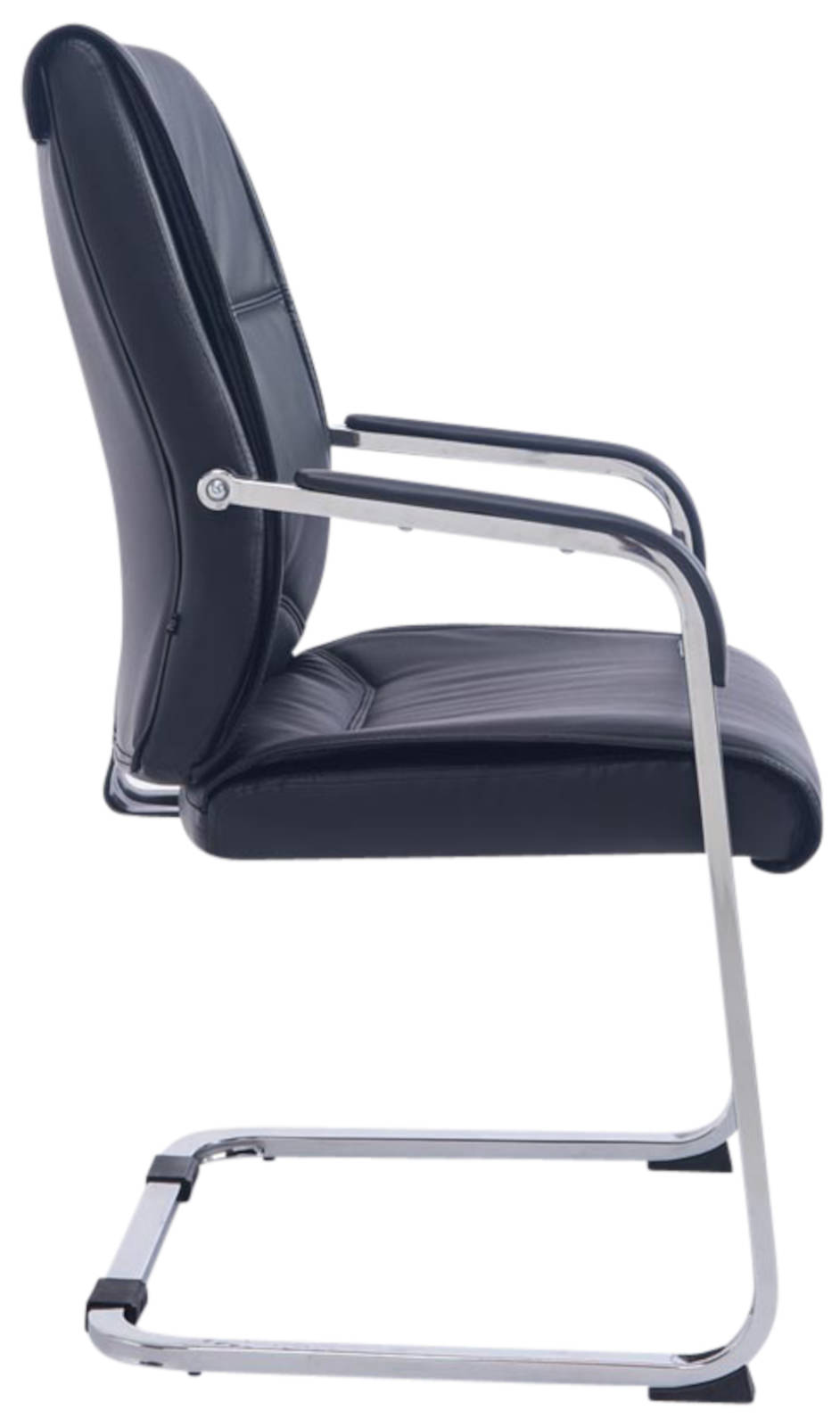 Lot de 2 Chaises Cantilever XXL Anubis en Similicuir avec accoudoirs