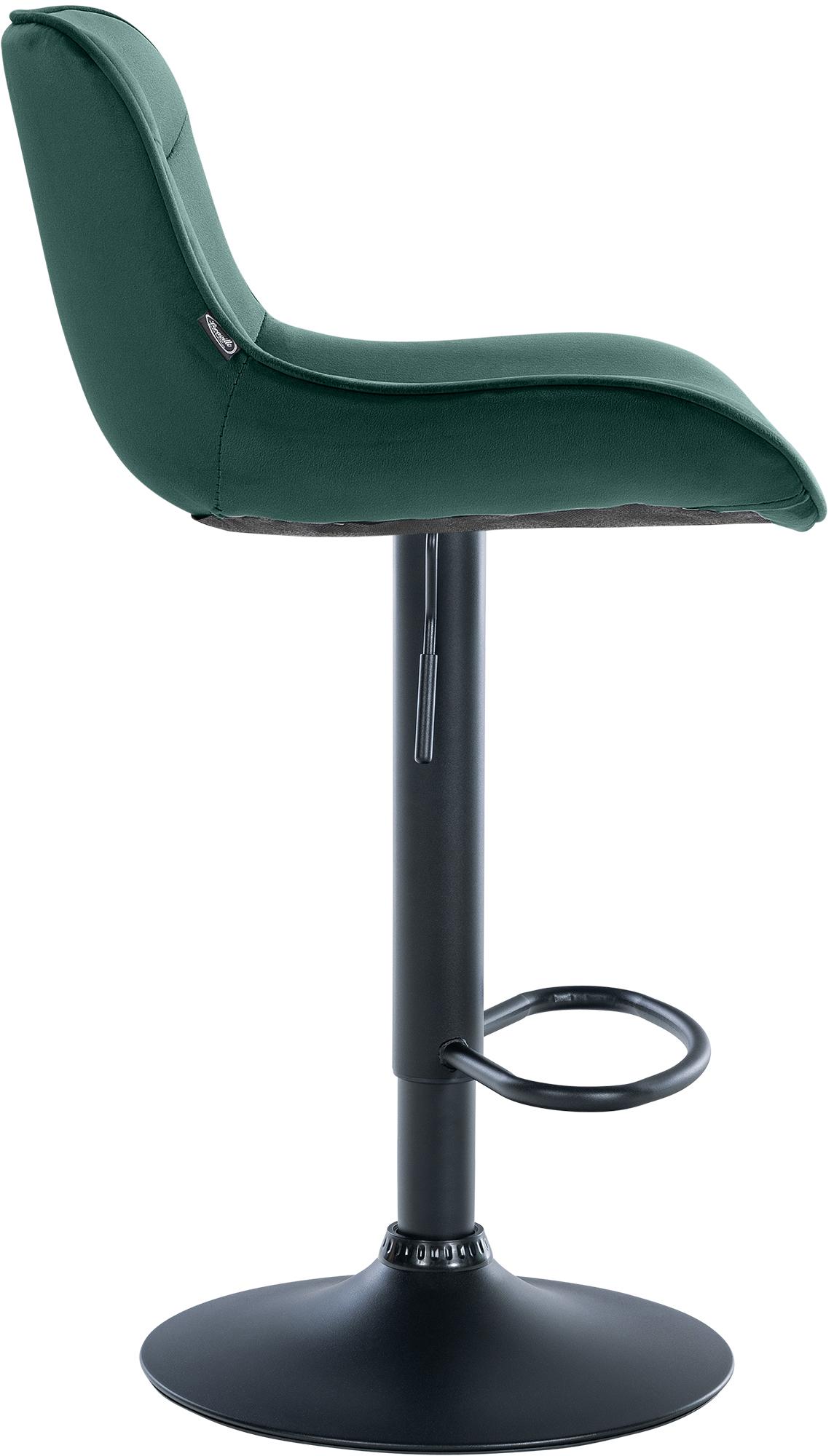 Lot de 2 tabourets de bar Vonore velours
