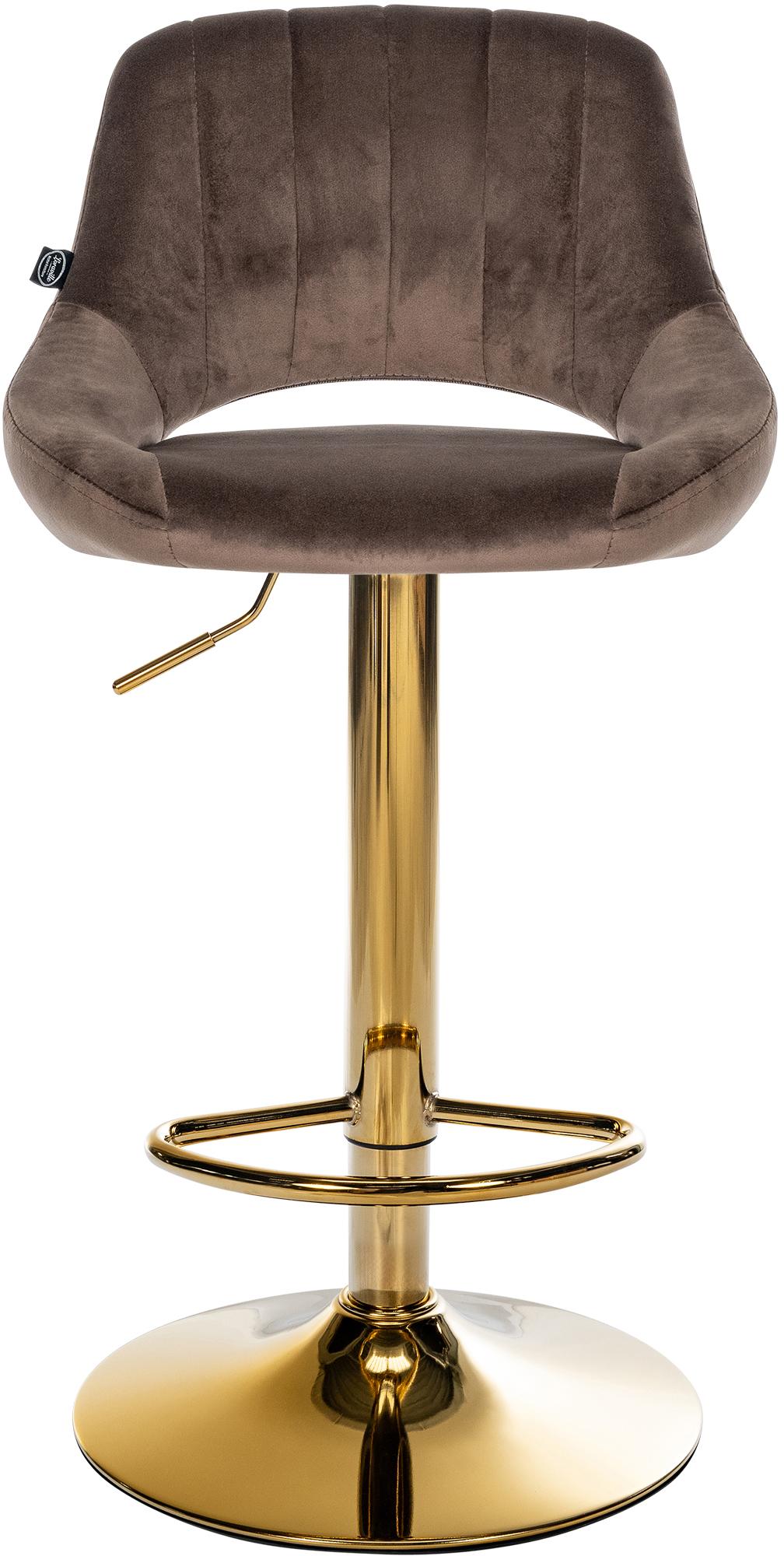 Tabouret de bar Milet en velours