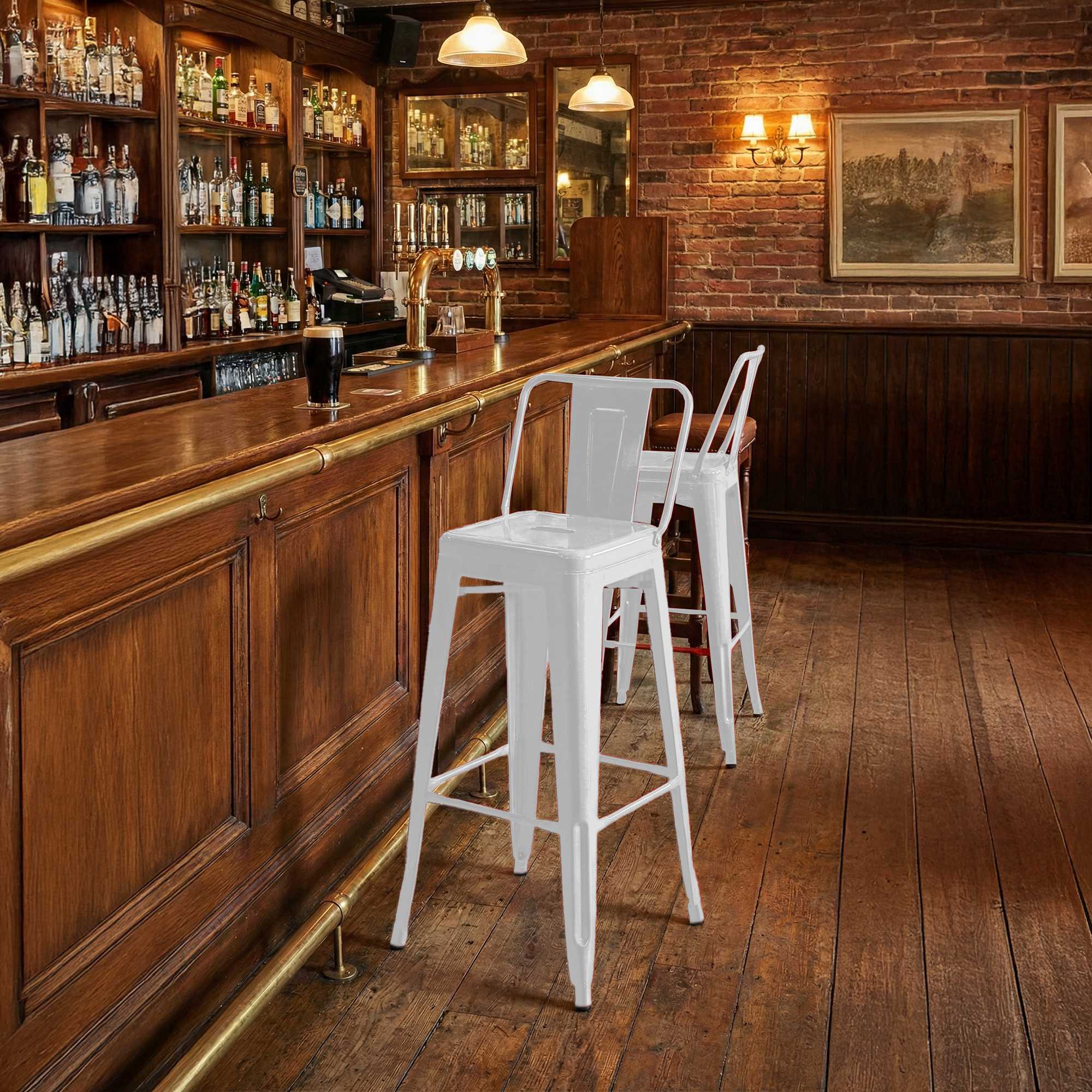 Lot de 4 tabourets de bar Mason